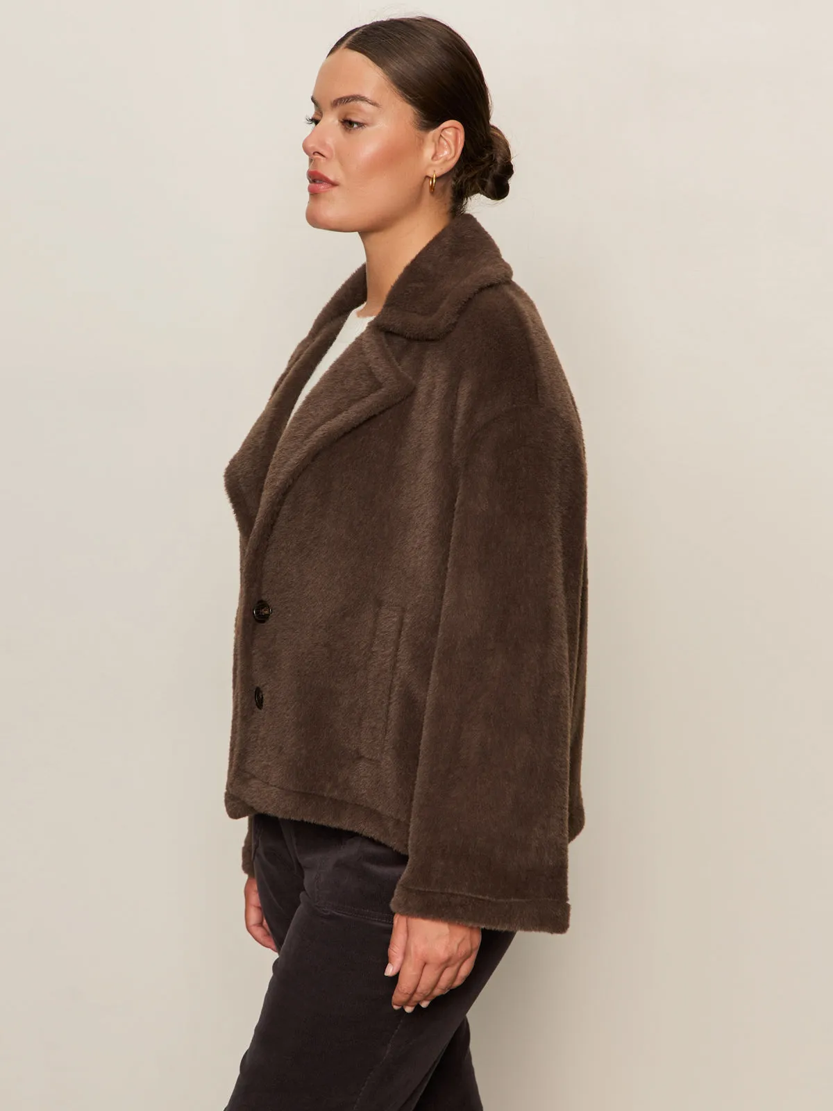 Light Shield Colette Fur Jacket Choco Chip Extended Sizing