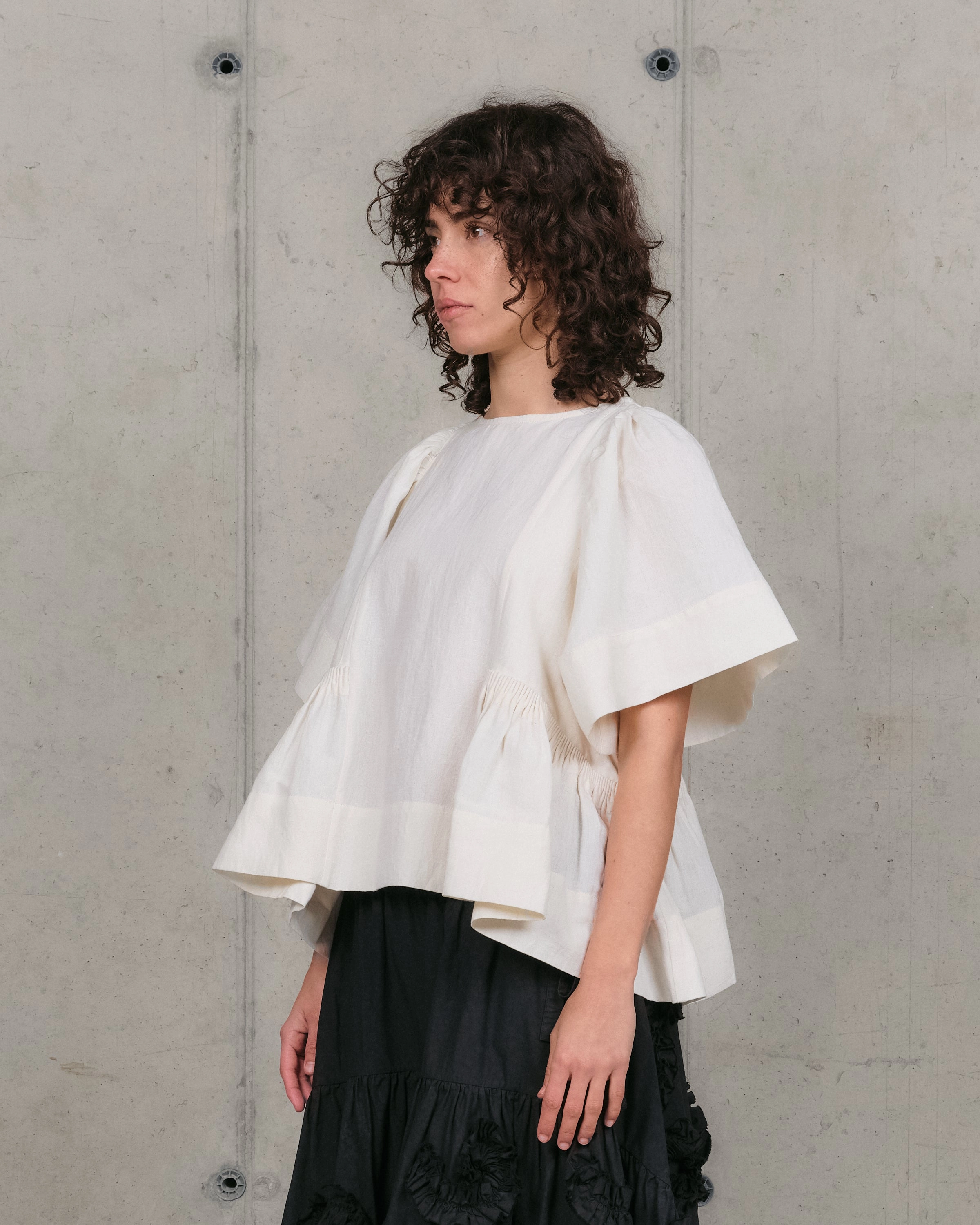 Ramson Top - Ecru Handloom Comfort Fit