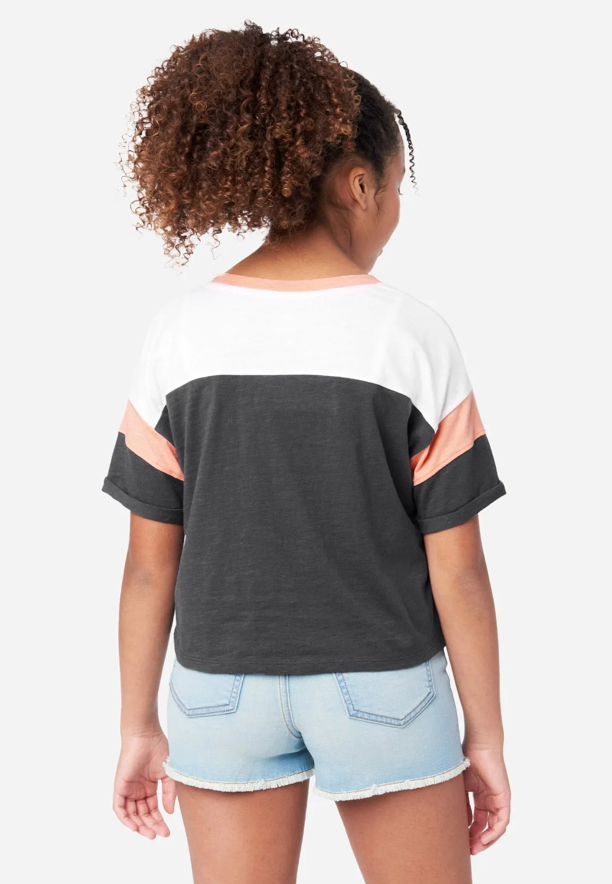 Color Block Graphic Tee