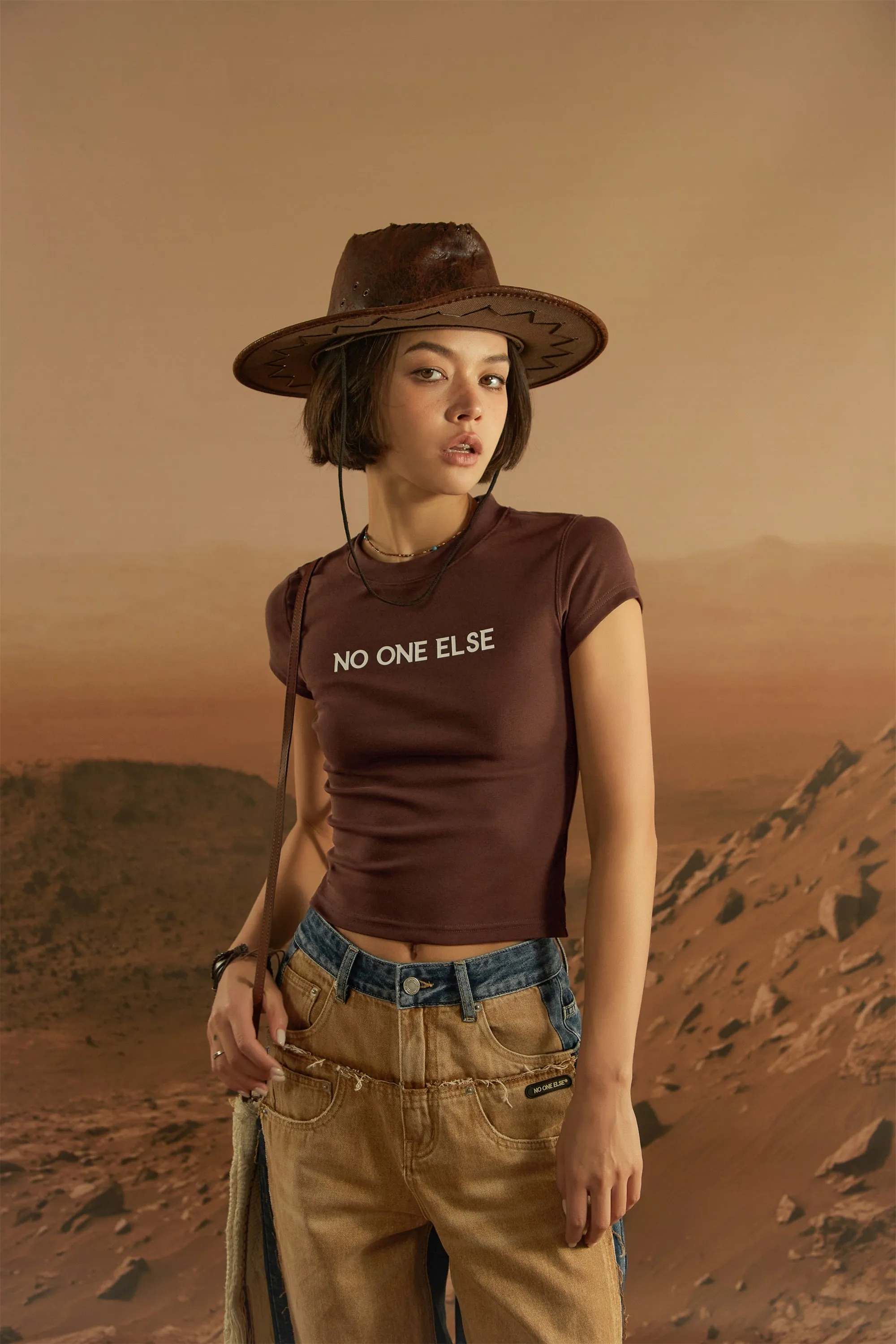 Colored Cropped T-Shirt