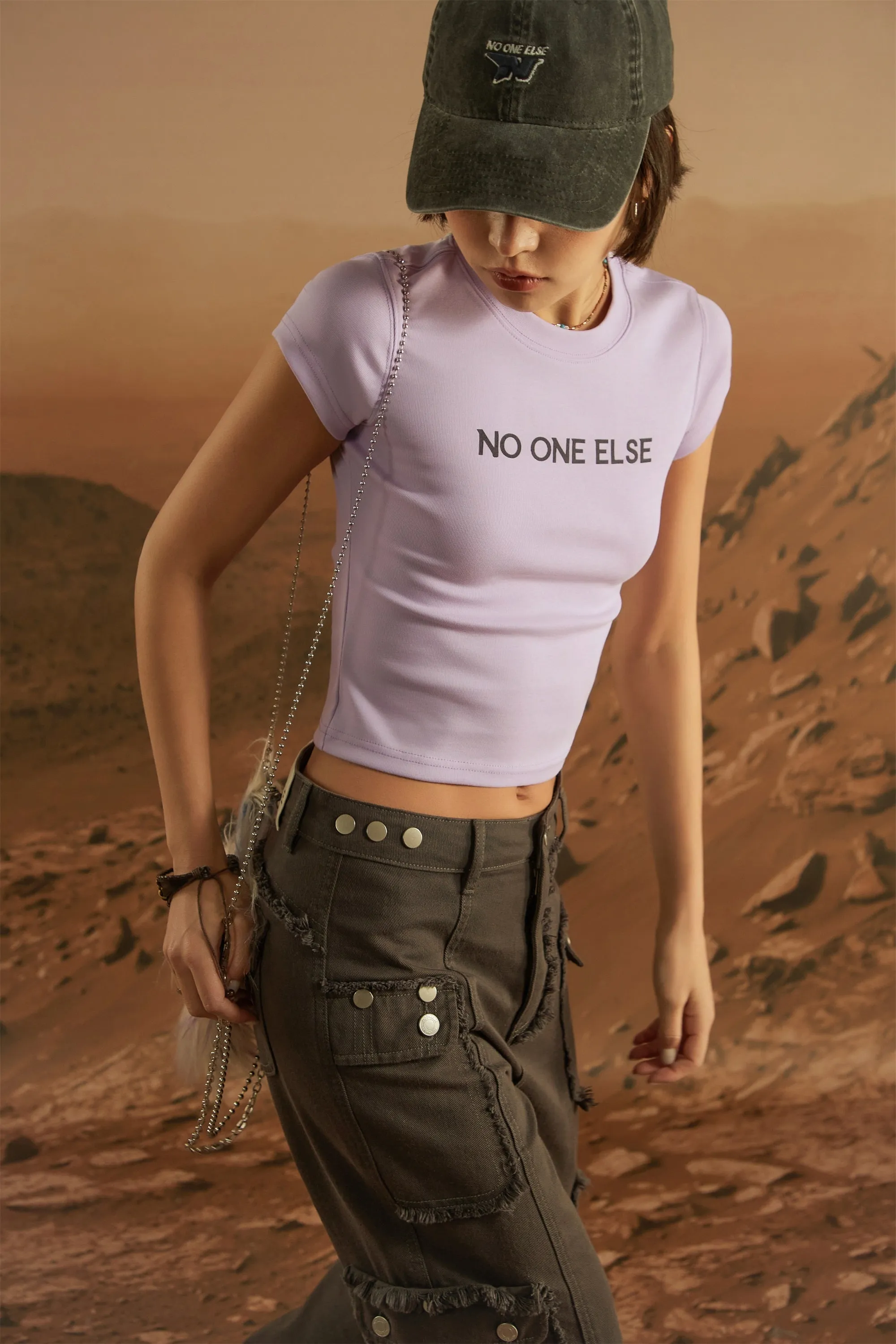 Colored Cropped T-Shirt