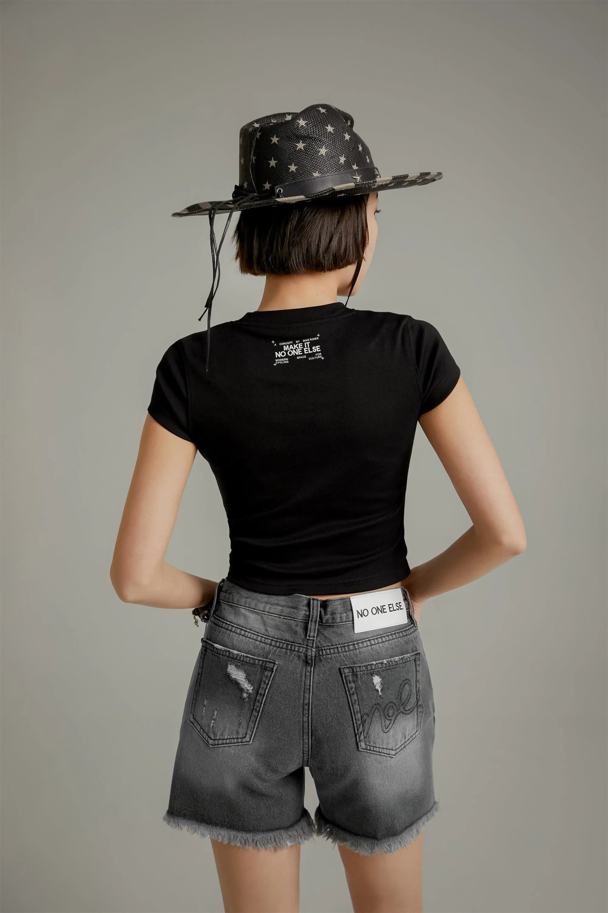 Colored Cropped T-Shirt