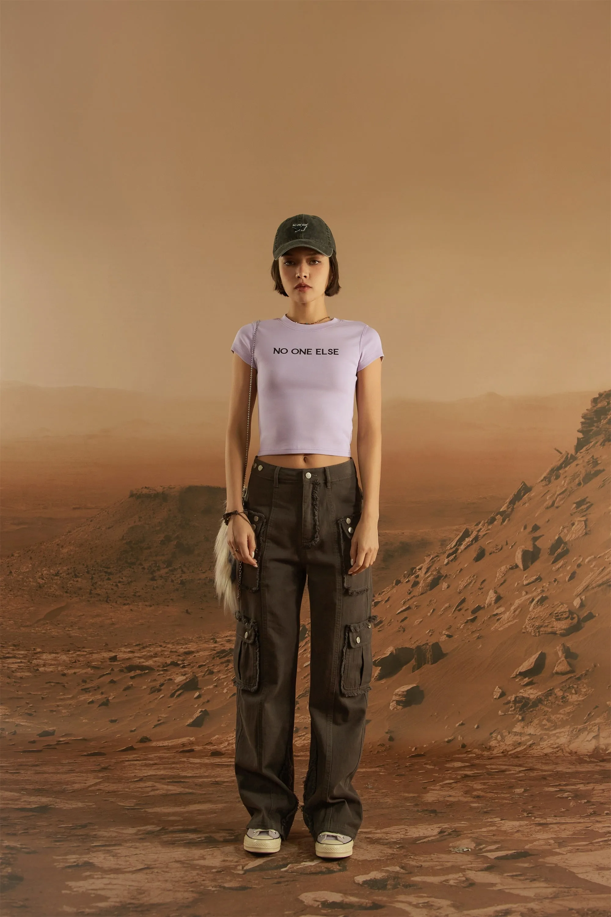 Colored Cropped T-Shirt