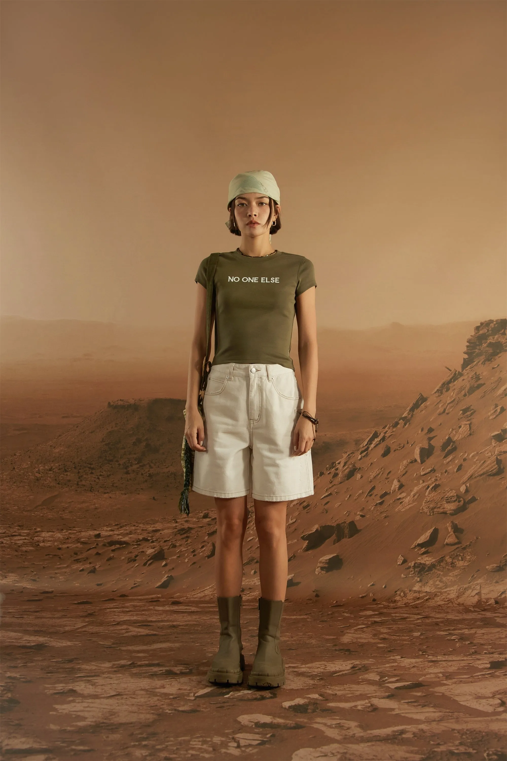 Colored Cropped T-Shirt