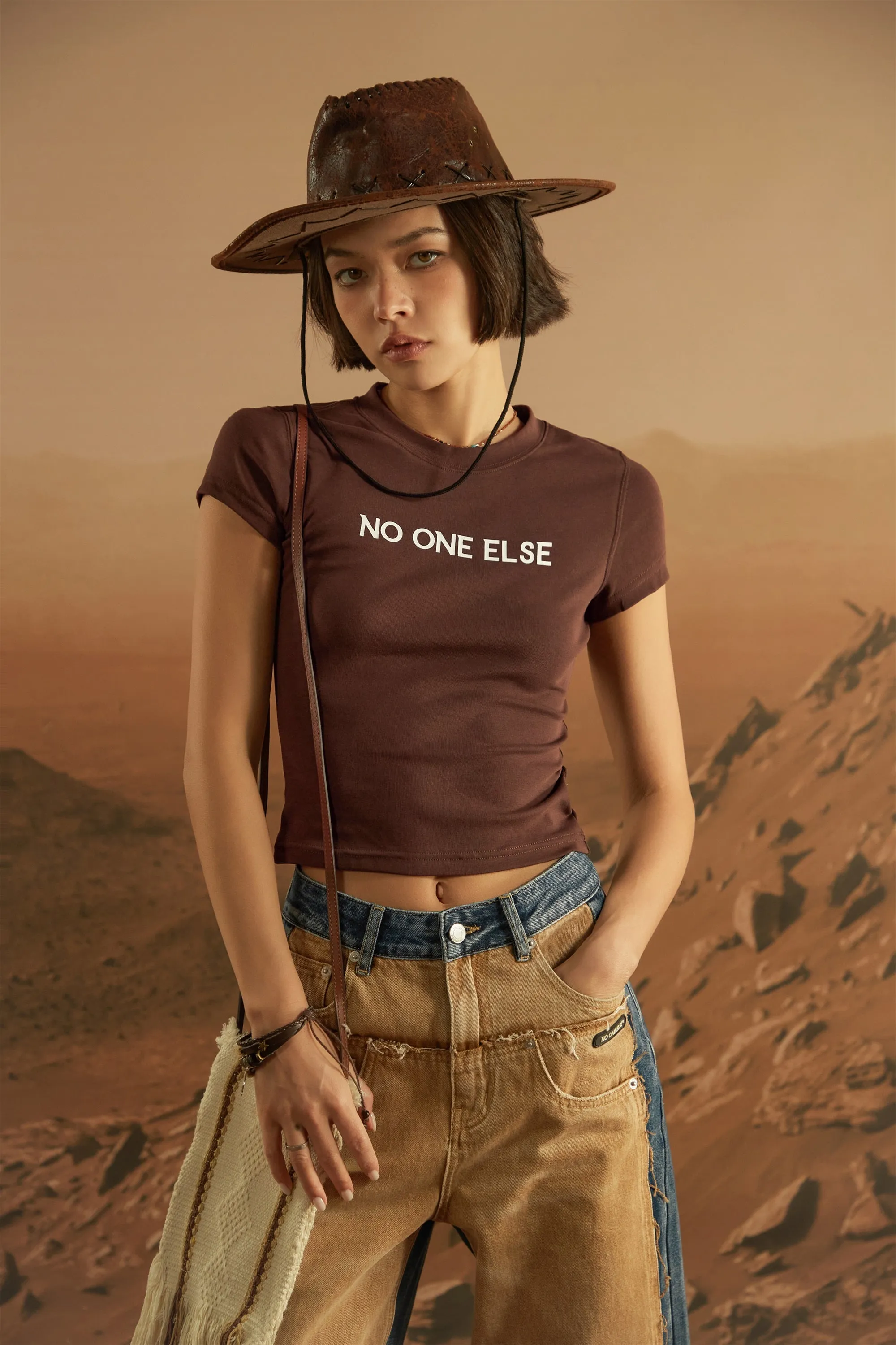 Colored Cropped T-Shirt