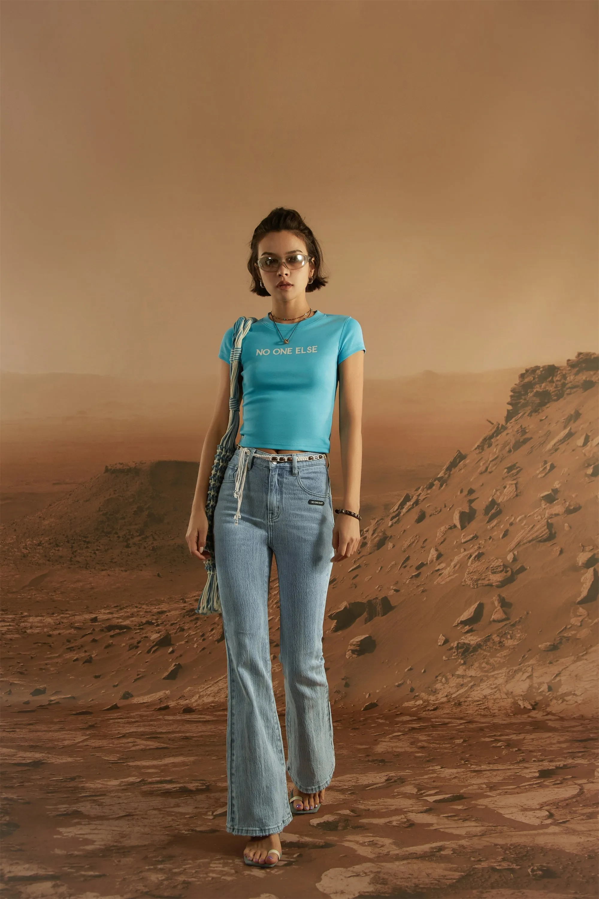 Colored Cropped T-Shirt