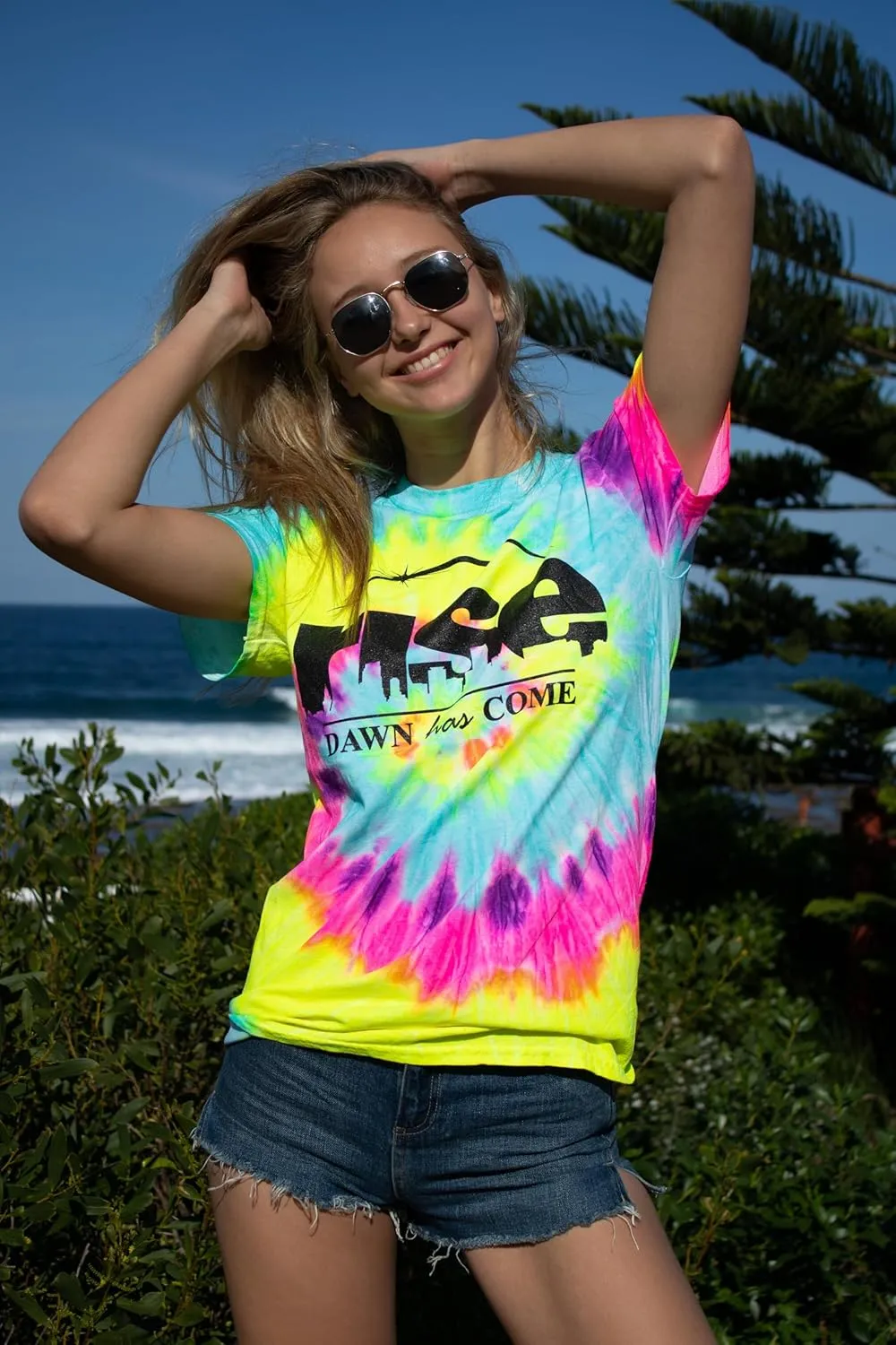 Colortone Tie Dye T-Shirts for Men and Women - Unisex Short Sleeve Tie-Dye T Shirts for Adults
