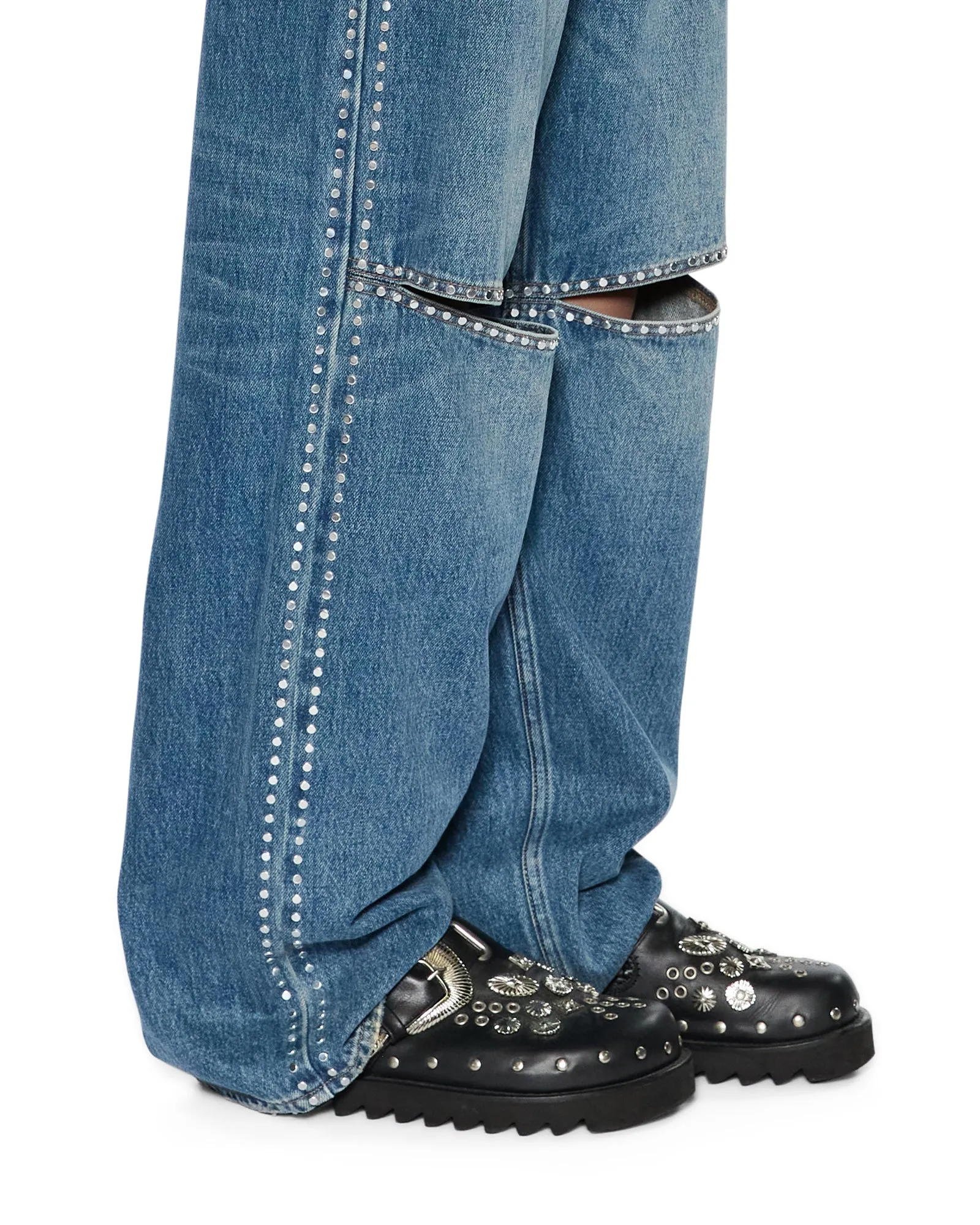LOW RIDER TEXAS BLUE STUDDED Stylish Casual Evening Stroll