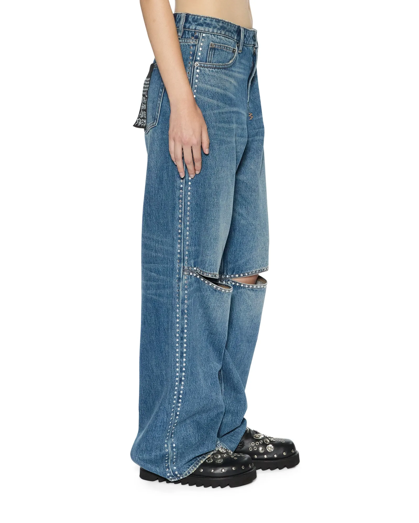 LOW RIDER TEXAS BLUE STUDDED Travel Ease Minimalist Traveler Gear Bold Look