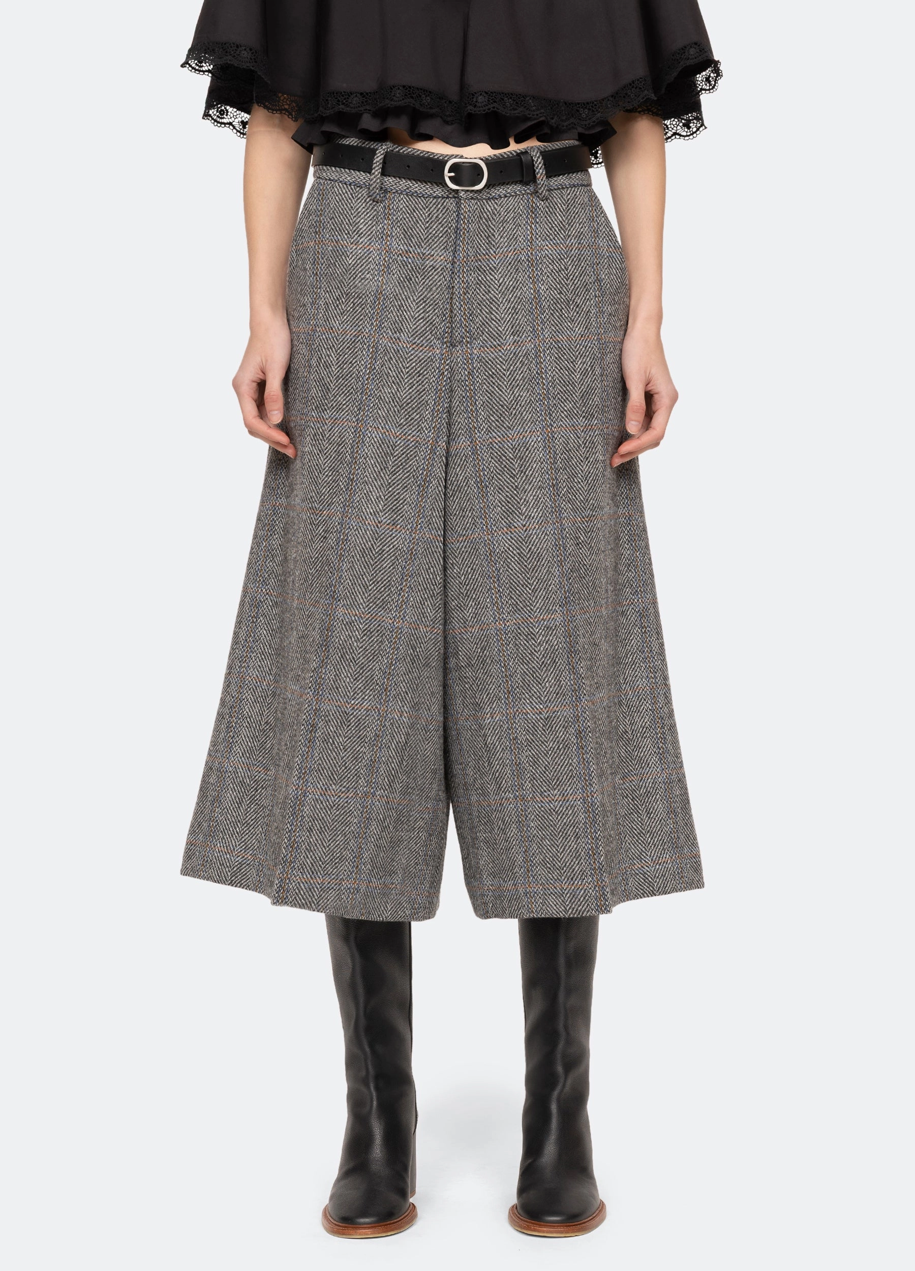 elastic waistband Multi Pocket Design Eleni Culottes