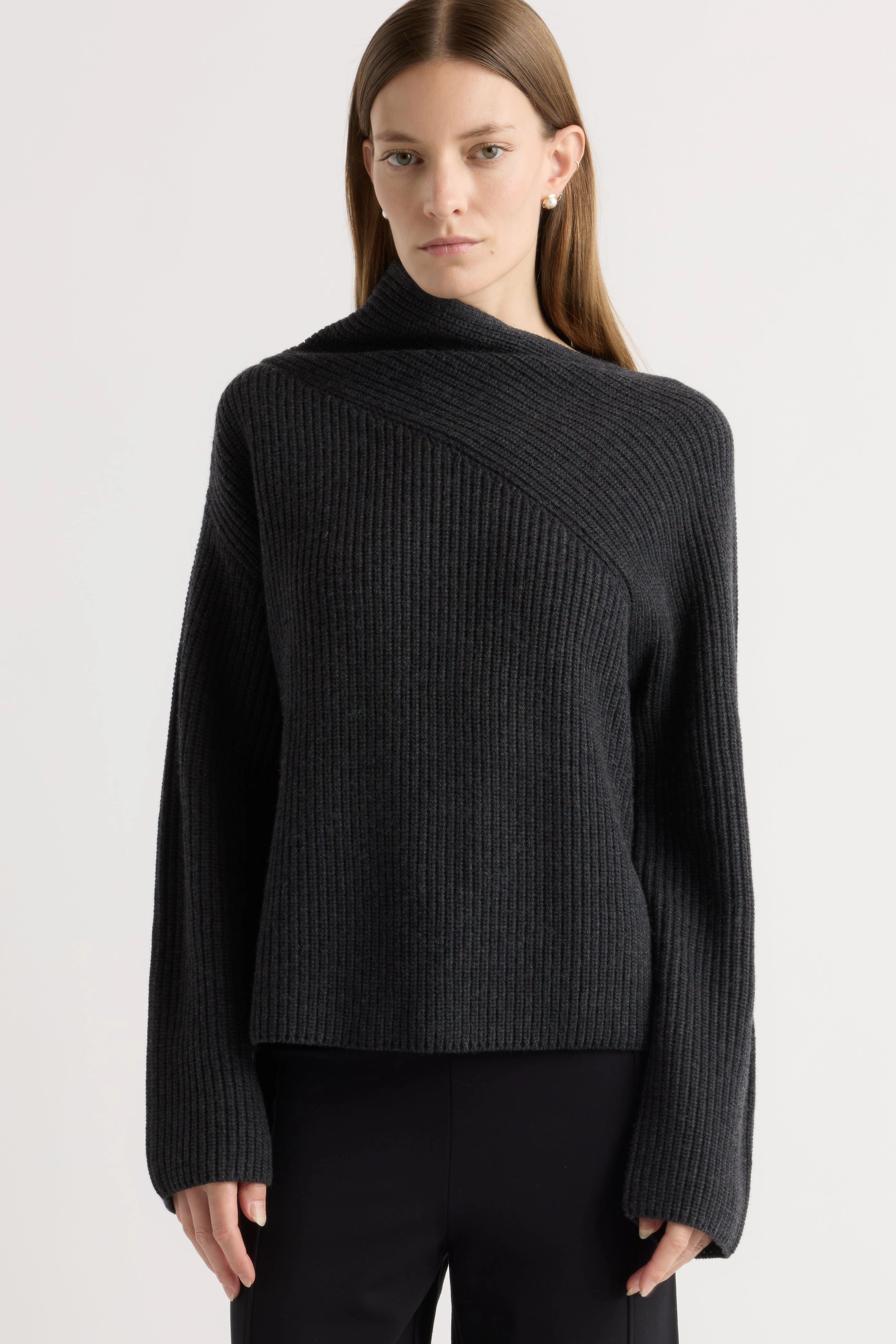 Chill Fit Julisa Asymmetric-Neck Sweater