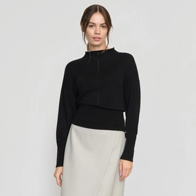 Lightweight Wear Seasonal Layering Jillian Pointelle Tencel-Wool Sweater