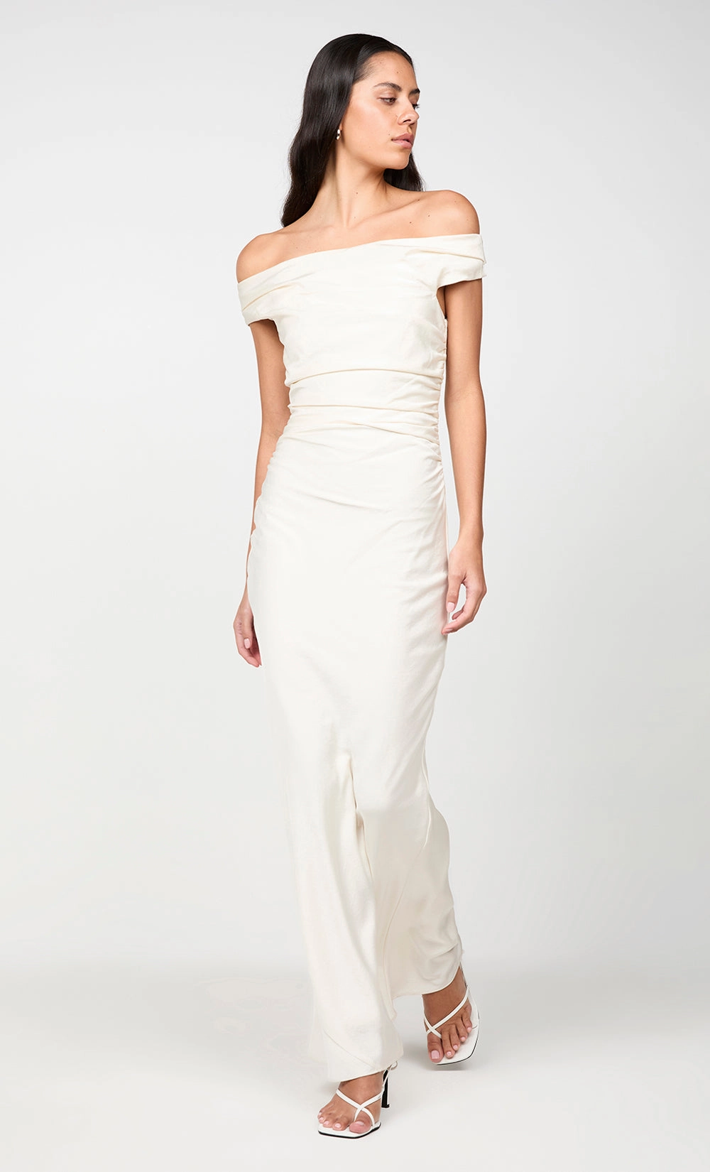 Calm Touch Mix-And-Match ETERNITY OFF SHOULDER MAXI - CREAM