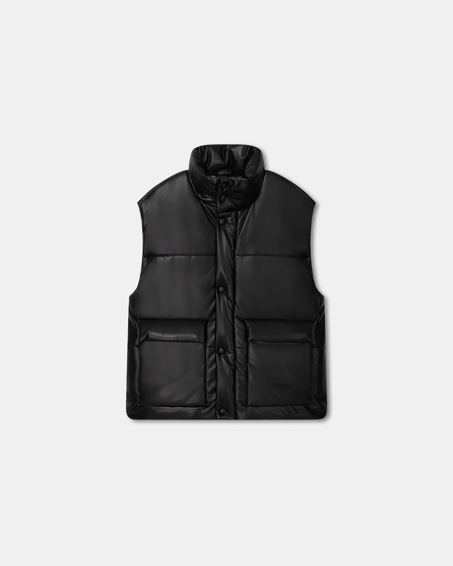 Jovan - Okobor? Alt-Leather Gilet - Black Multi Functional teens' style