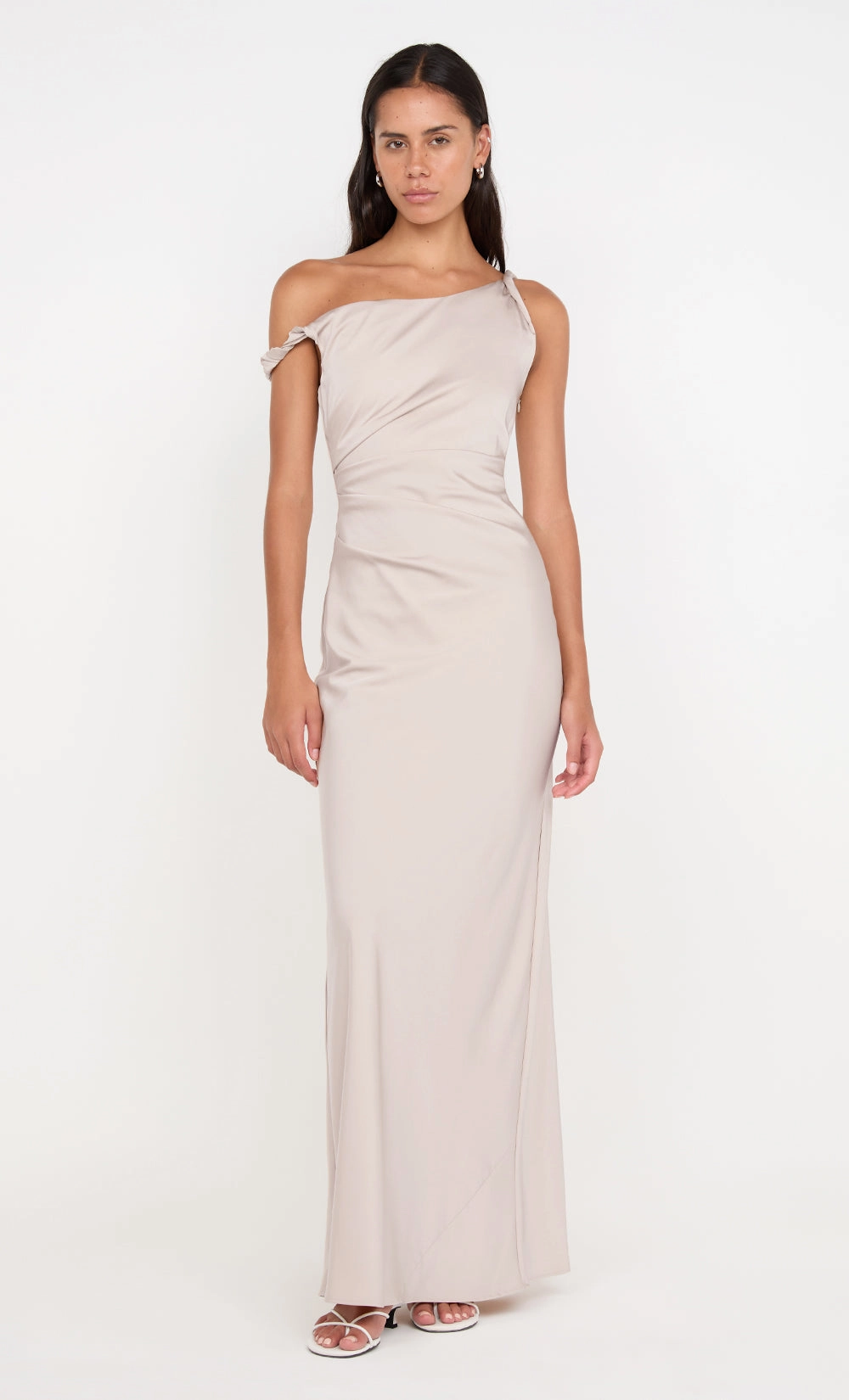Quick-Dry Elegant Vibe LUNETTA TWIST STRAP DRESS - SAND