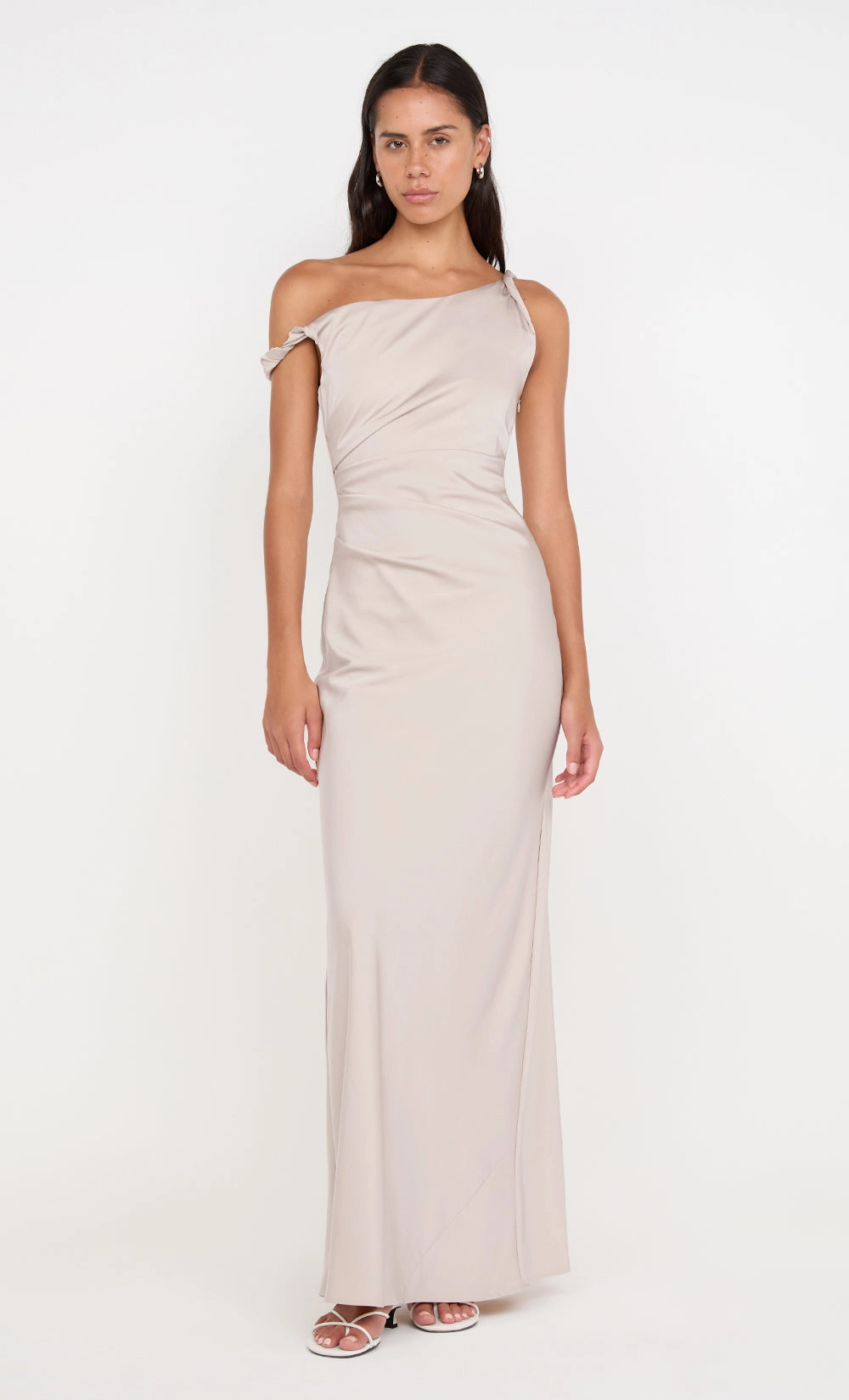 QuickDryTechnology LUNETTA TWIST STRAP DRESS - SAND