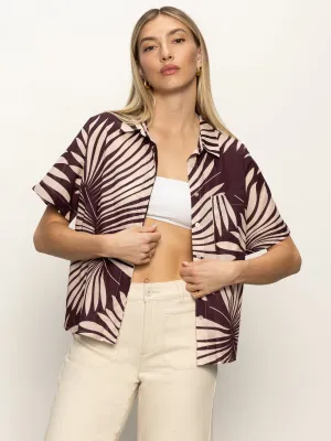 Sanc Souvenir Shirt Mesa Palm Relaxed Armhole Cut