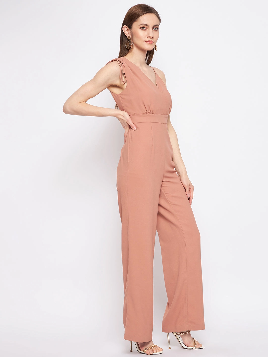 Madame Camel Jump Suits Light Soft Smart Waistband Design
