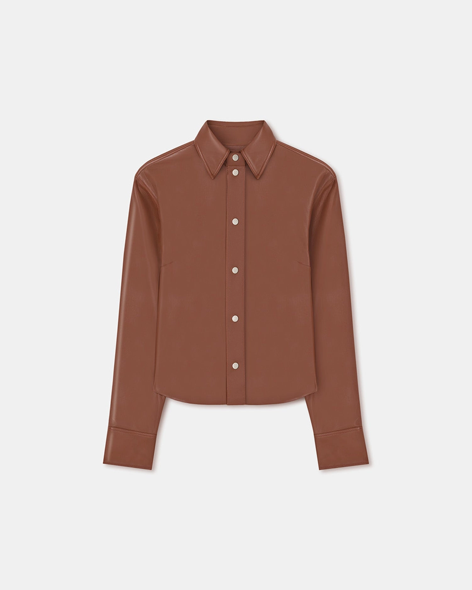 Moisturizer Bogna - Okobor? Alt-Leather Shirt Jacket - Henna