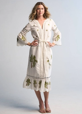 Tania Palm Dress Charming Fit Breathable Layering