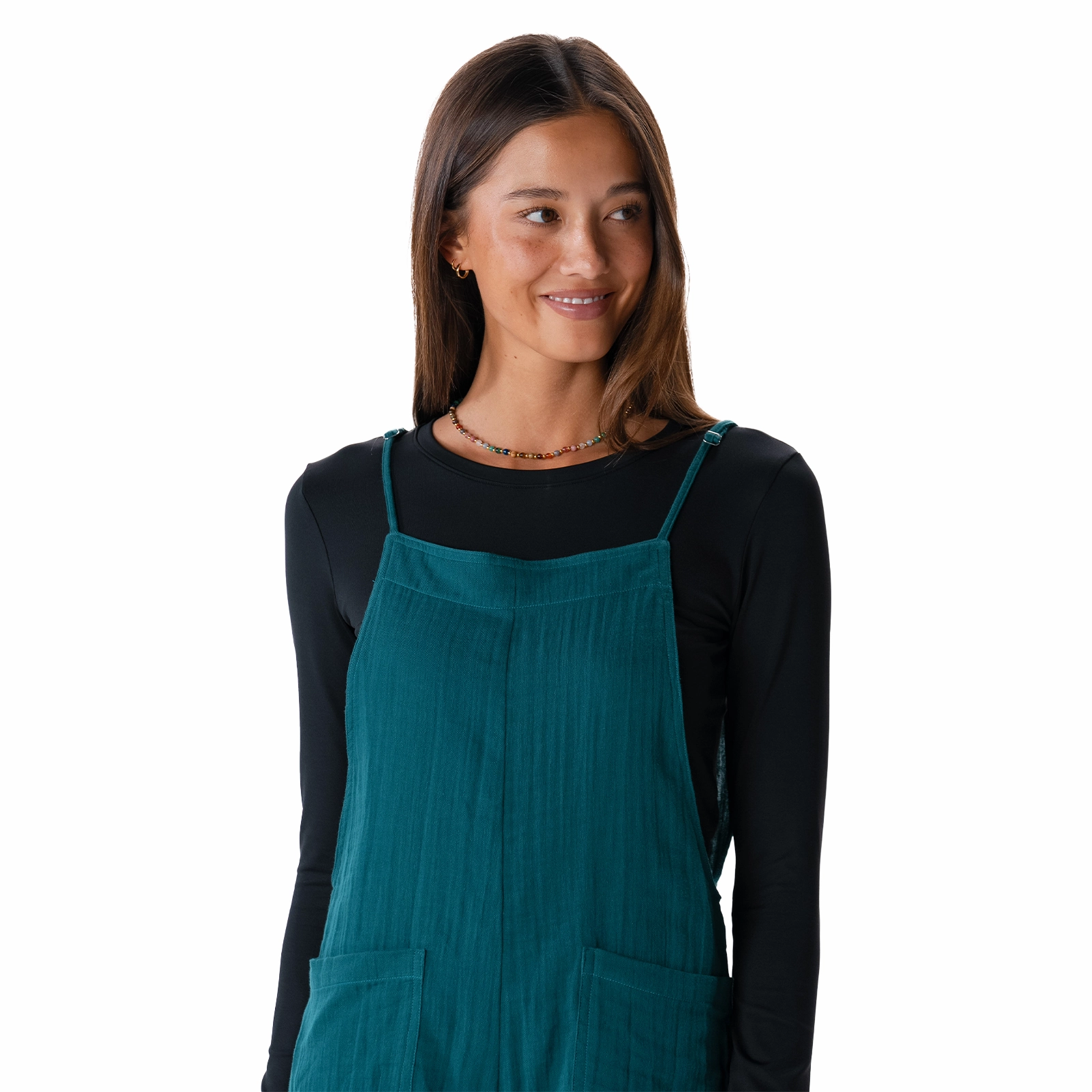 Verdigris Nomad Jumpsuit Off-Shoulder