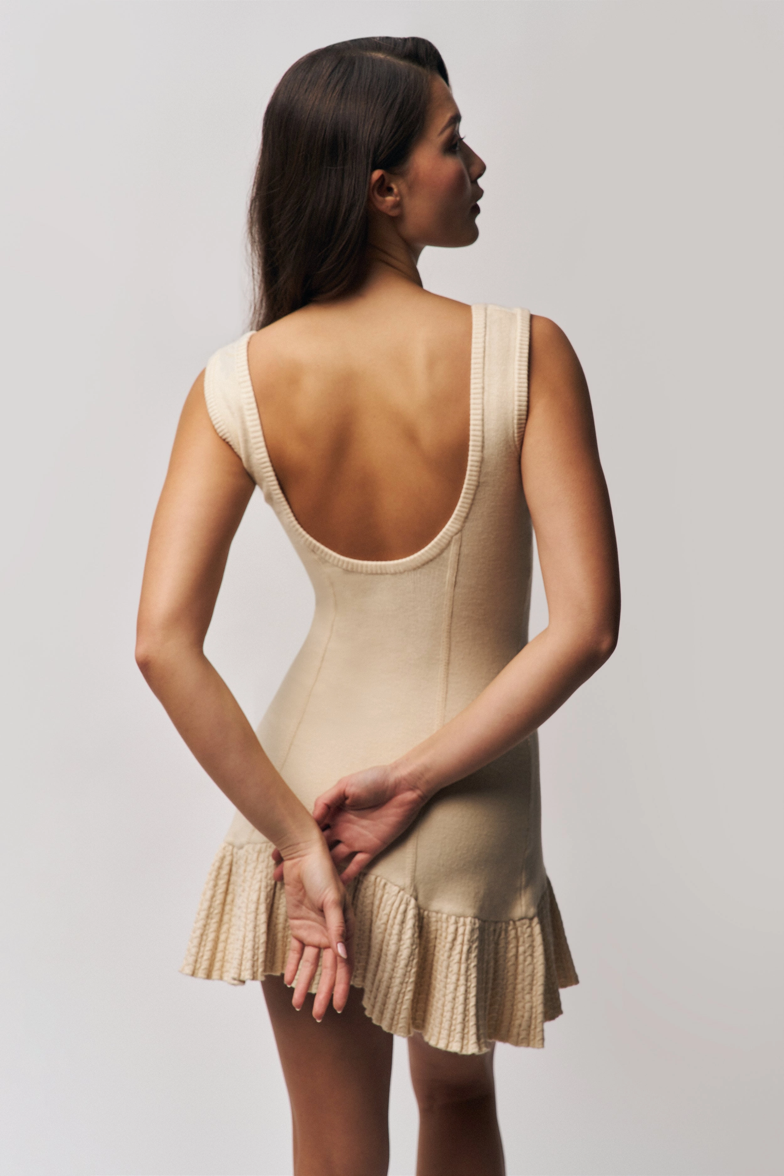 Iris Dress FourWay Stretch Fabric Elastic Edging