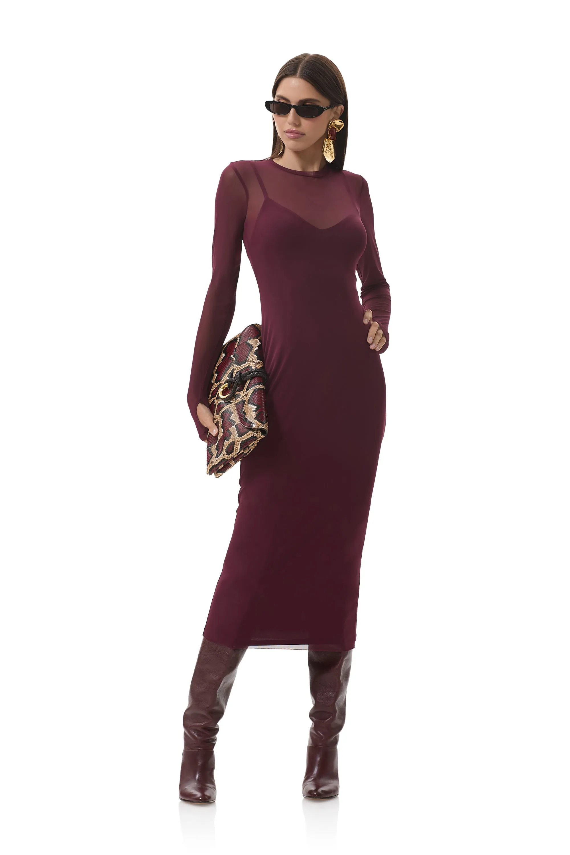 Empire Waist Ashland Dress - Fig