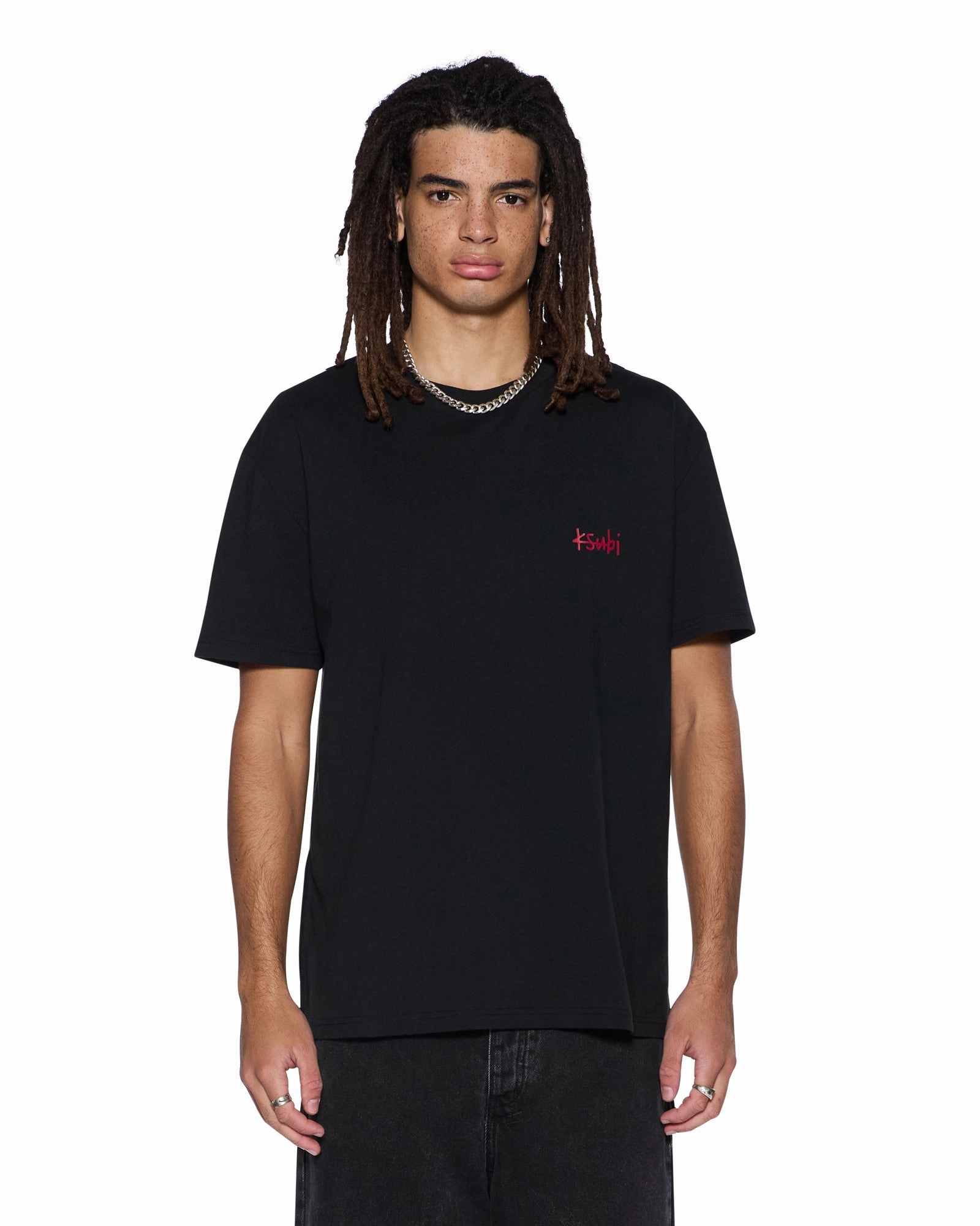 Casual Flex Design Breathable Wearable ALL DAY BIGGIE SS TEE RED