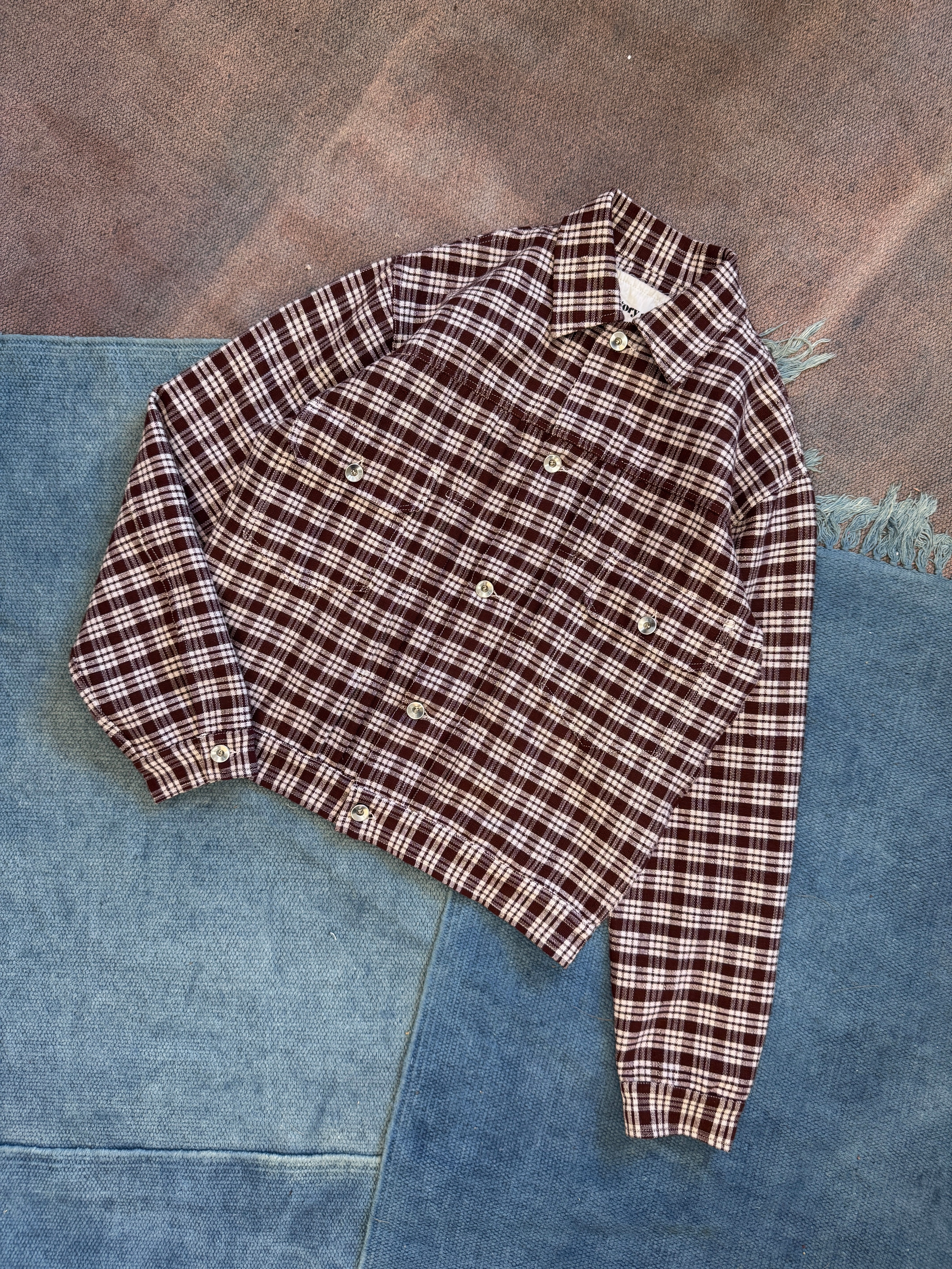 Tuesday Jacket - Wood Check Handloom Brunch Outfit Summer Vibes Versatile Anywhere Fit