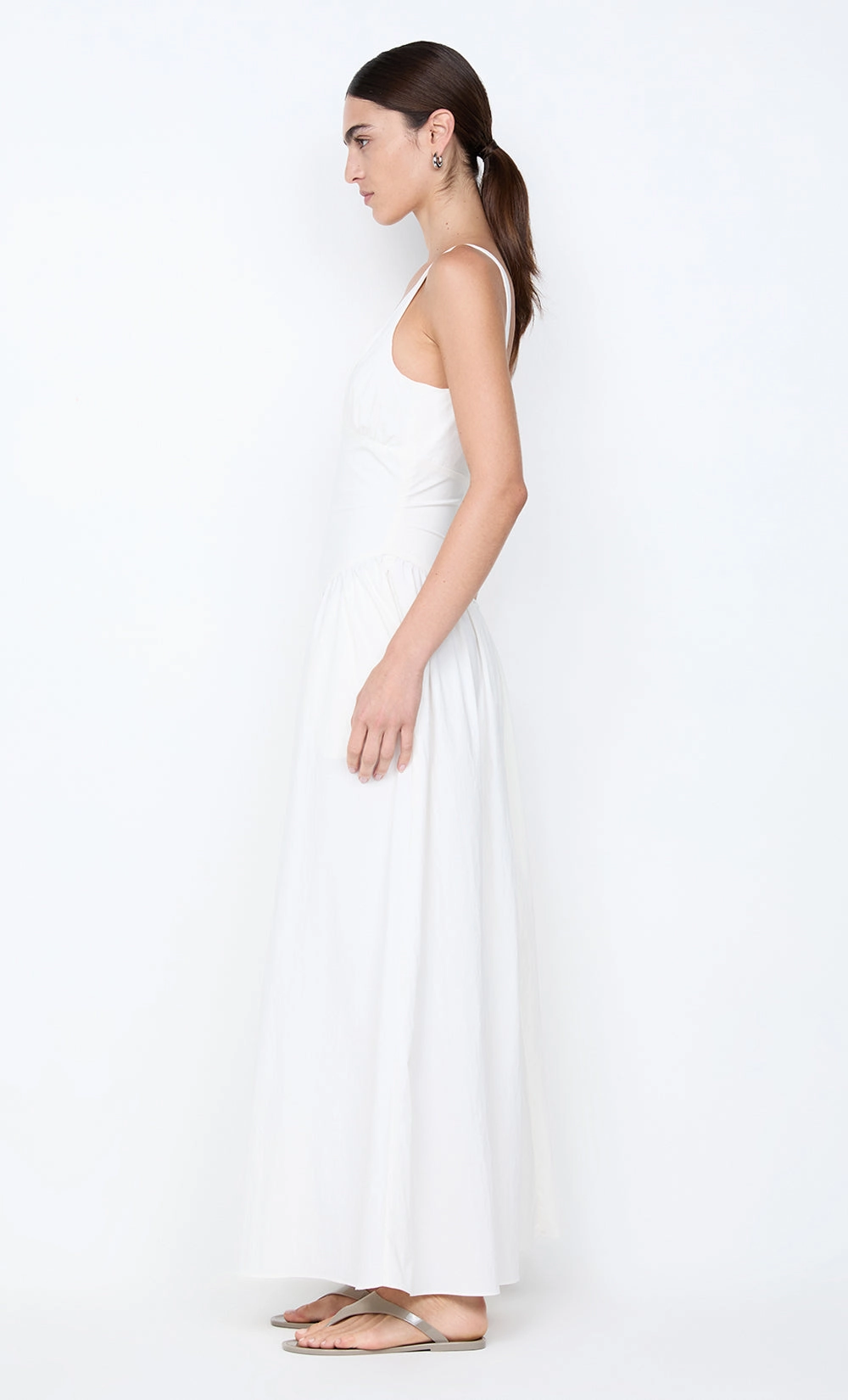 Smooth Design Relaxed Design REID ASYM MAXI DRESS - IVORY