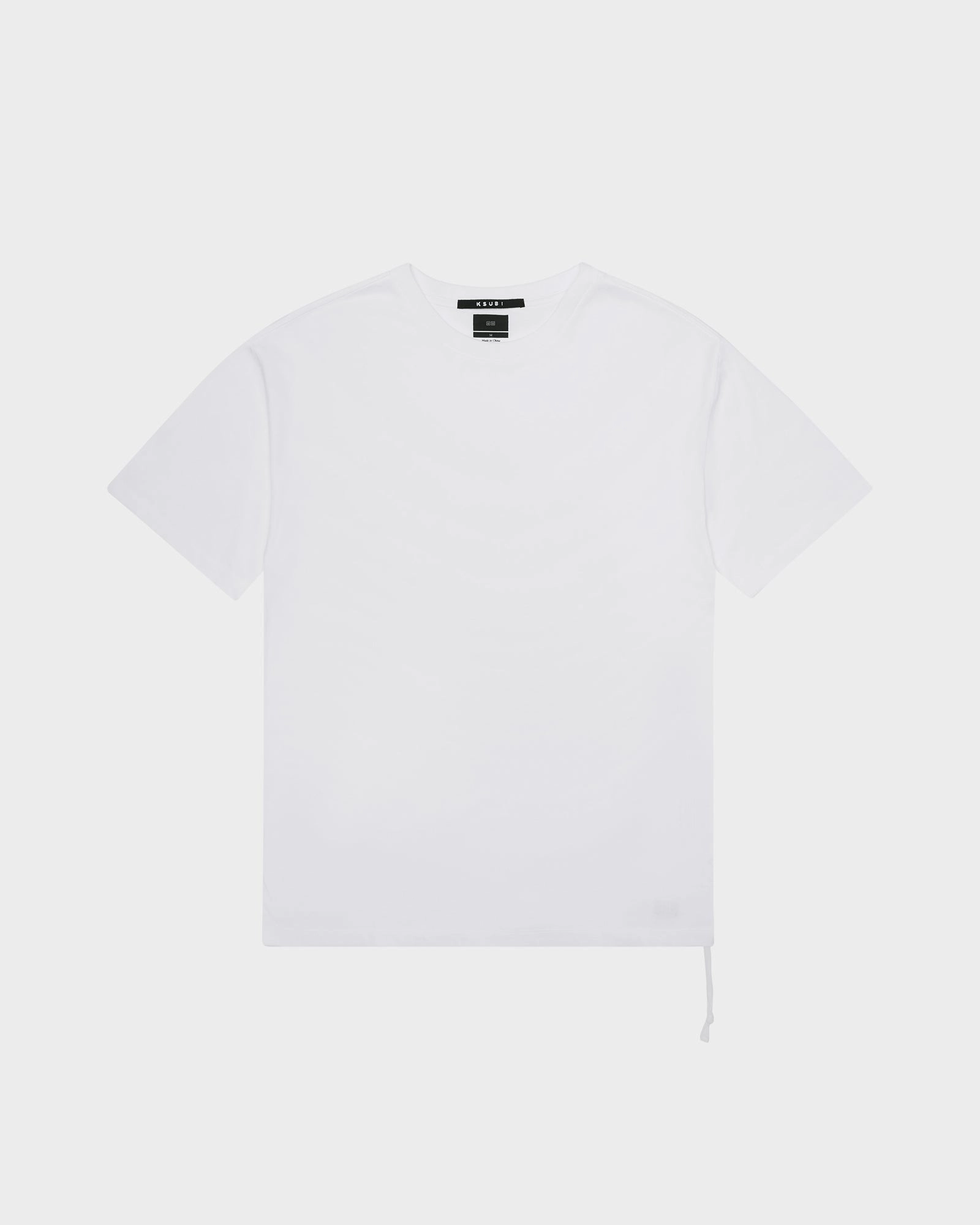 BIGGIE SS TEE WORN IN WHITE Printed Logo Versatile and Comfortable