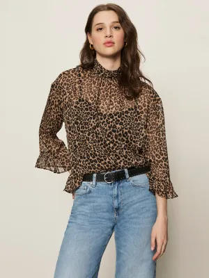 Breathable Waistband Halloween The Adore Blouse French Kitty
