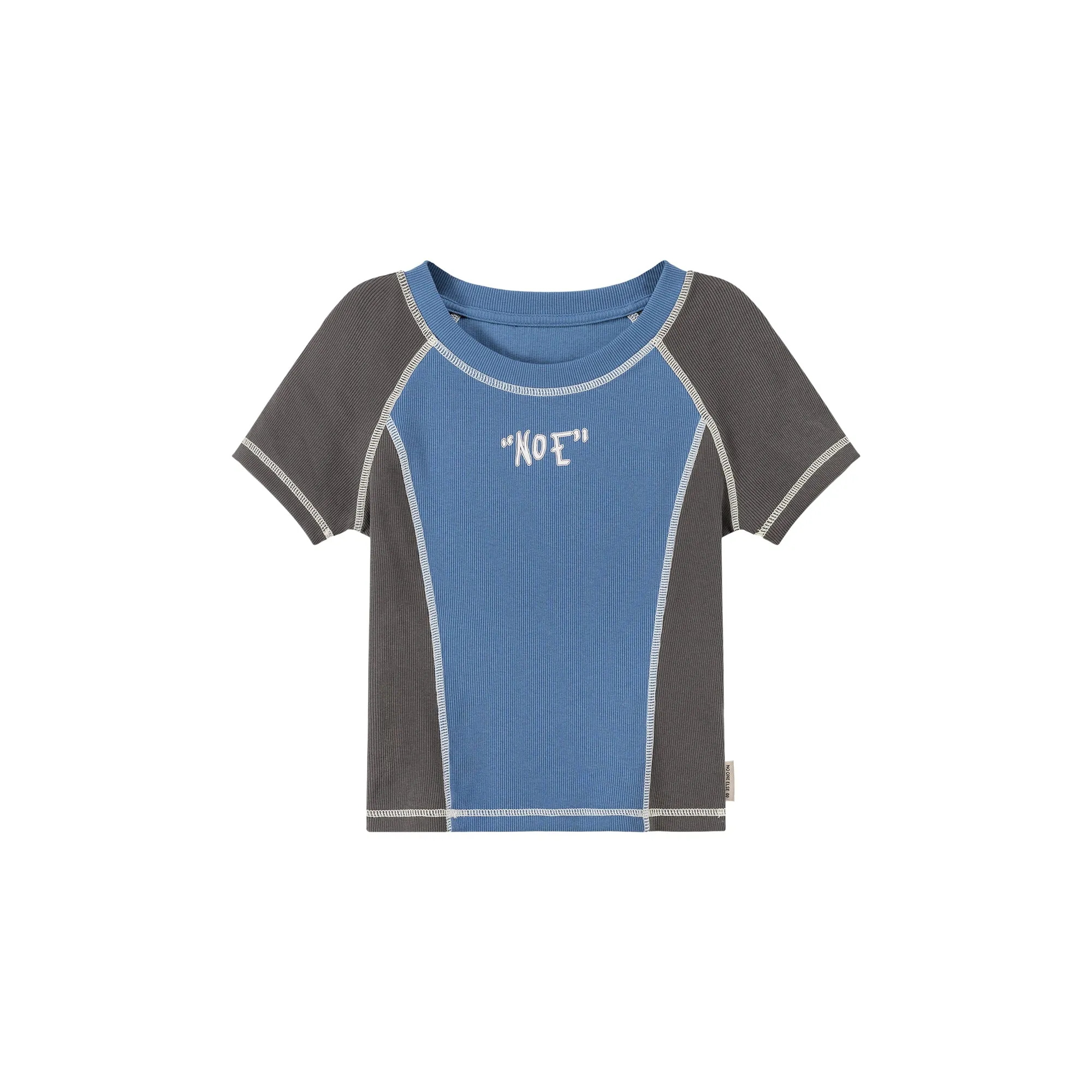 Contrast Cropped T-Shirt