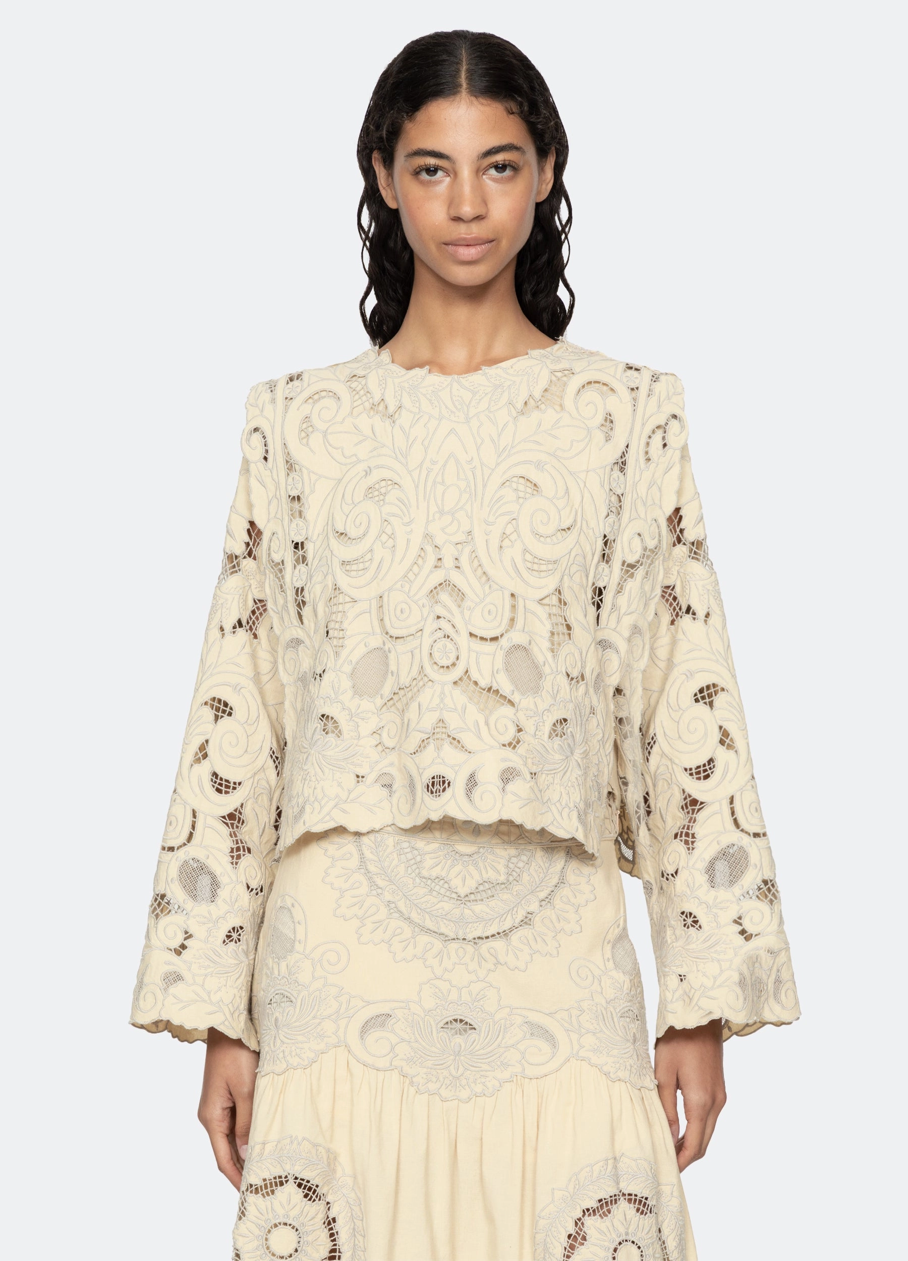 SolarReflectiveFinish Airflow Weave Pattern Ceci Top