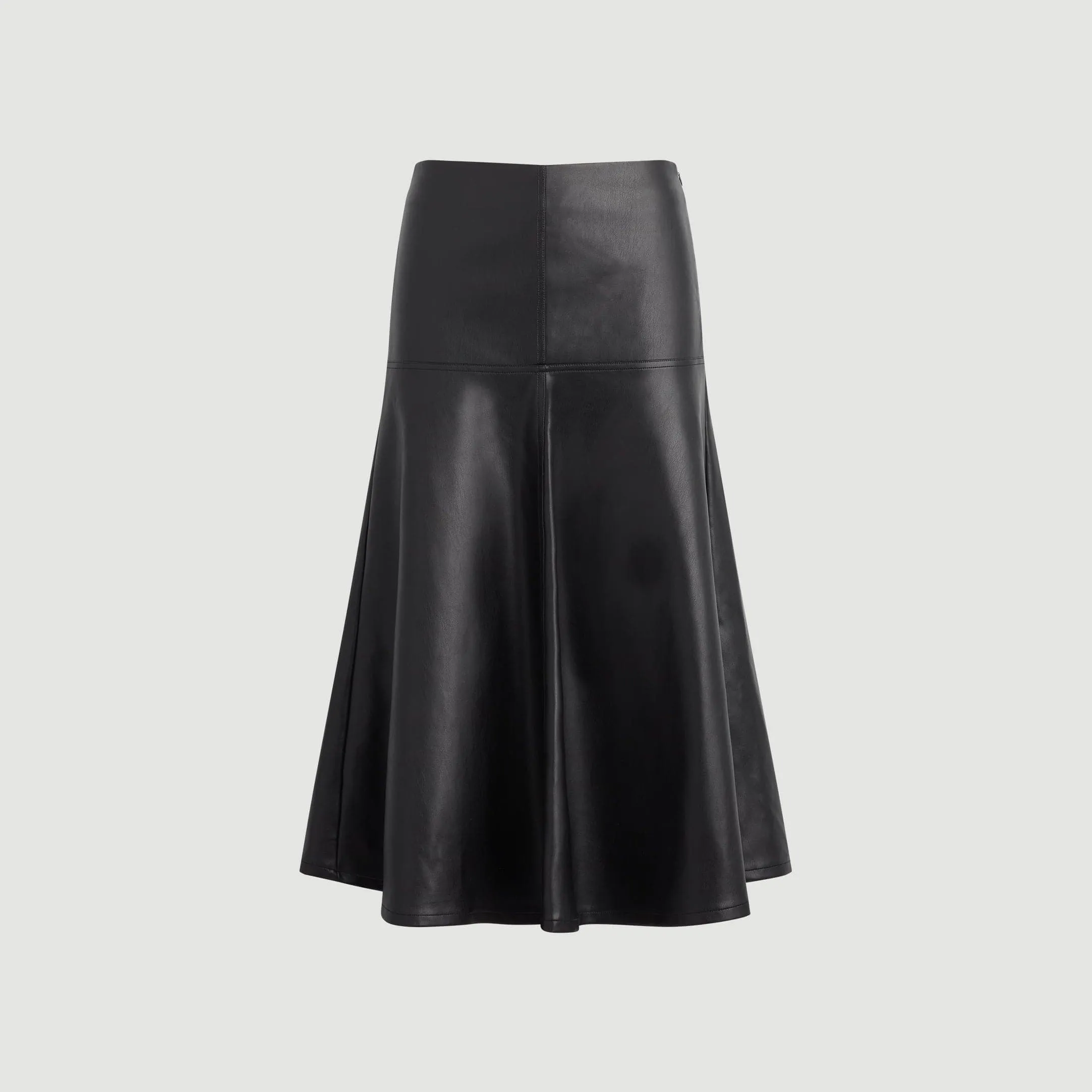 Harley A-Line Vegan Leather Skirt (Petite) City Ready