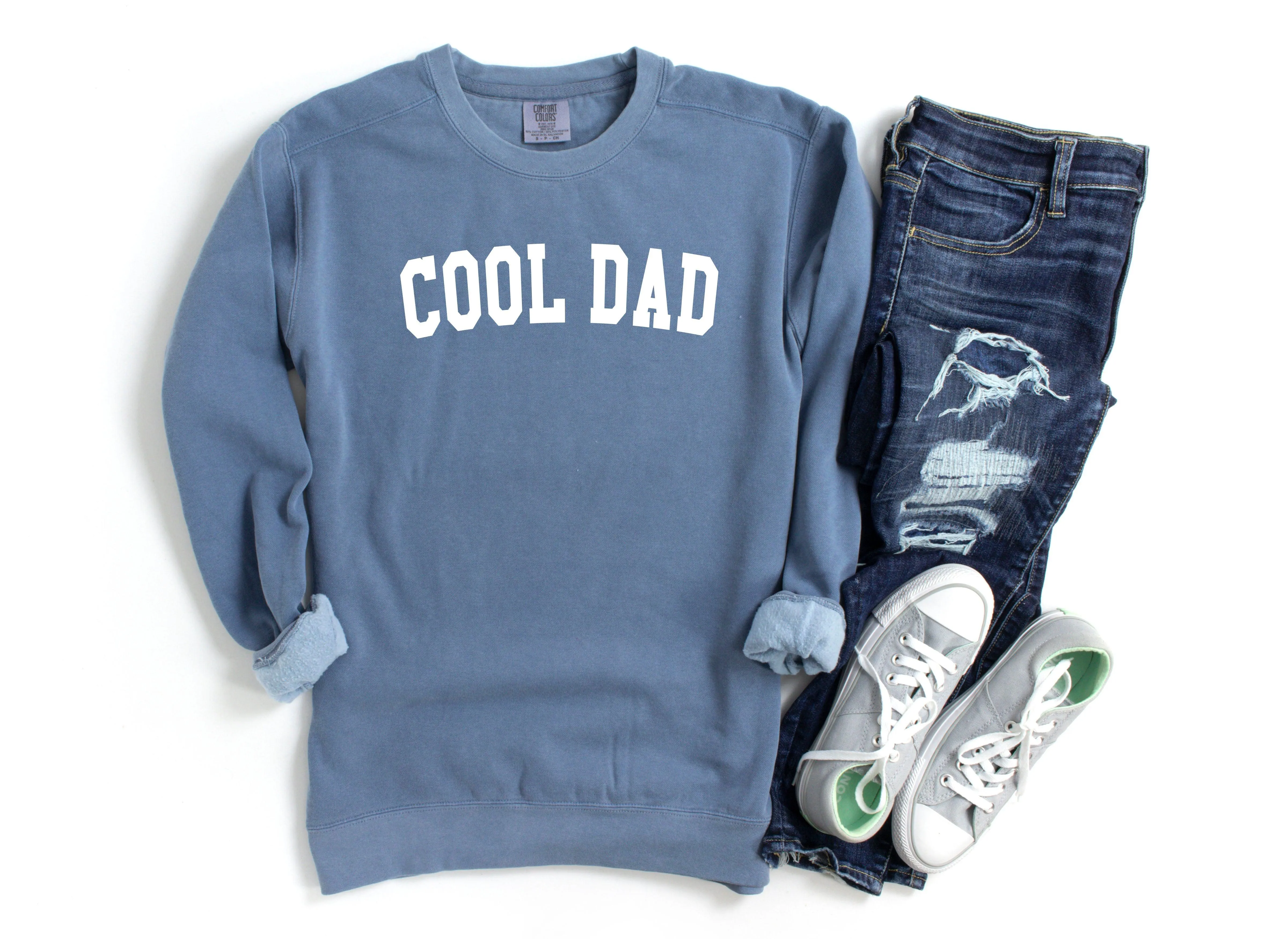Cool Dad Garment Dyed Comfort Colors Sweatshirt