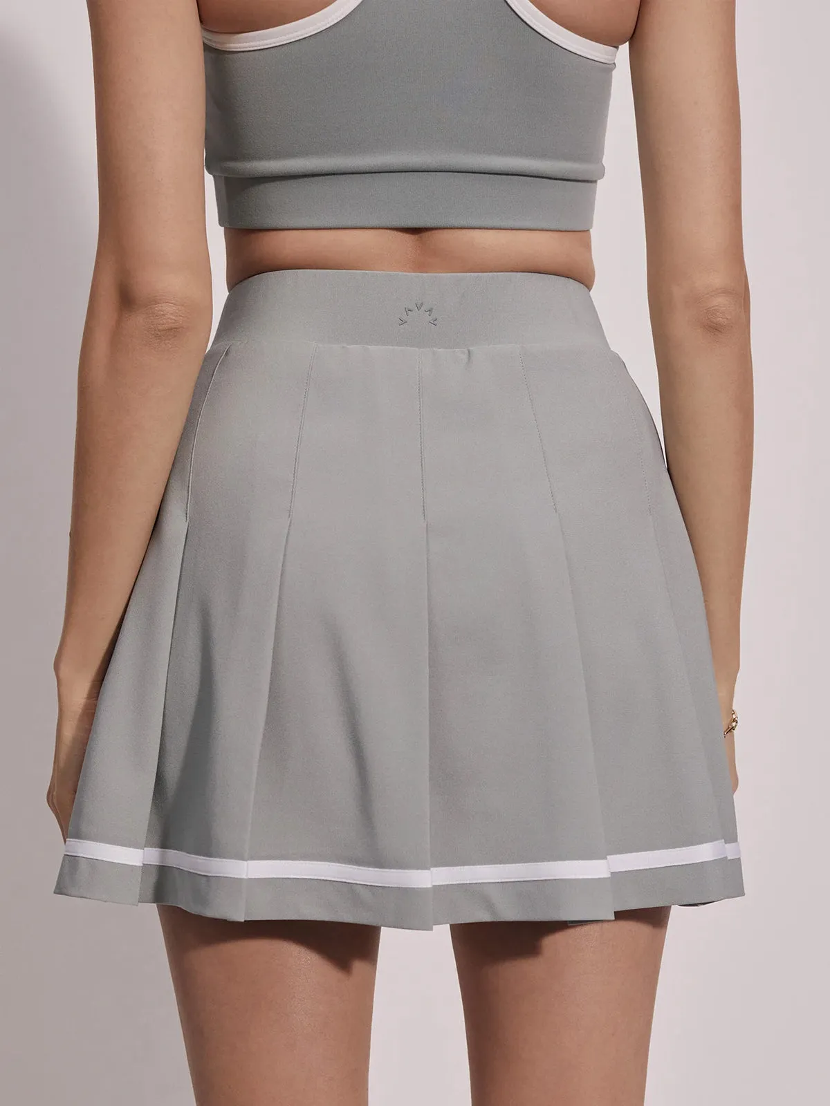 Cool Sage Clarendon High-Rise 16" Tennis Skort