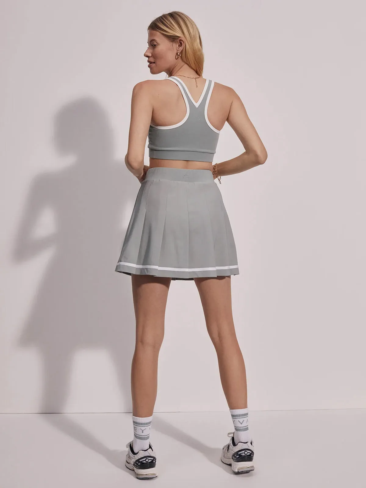 Cool Sage Clarendon High-Rise 16" Tennis Skort