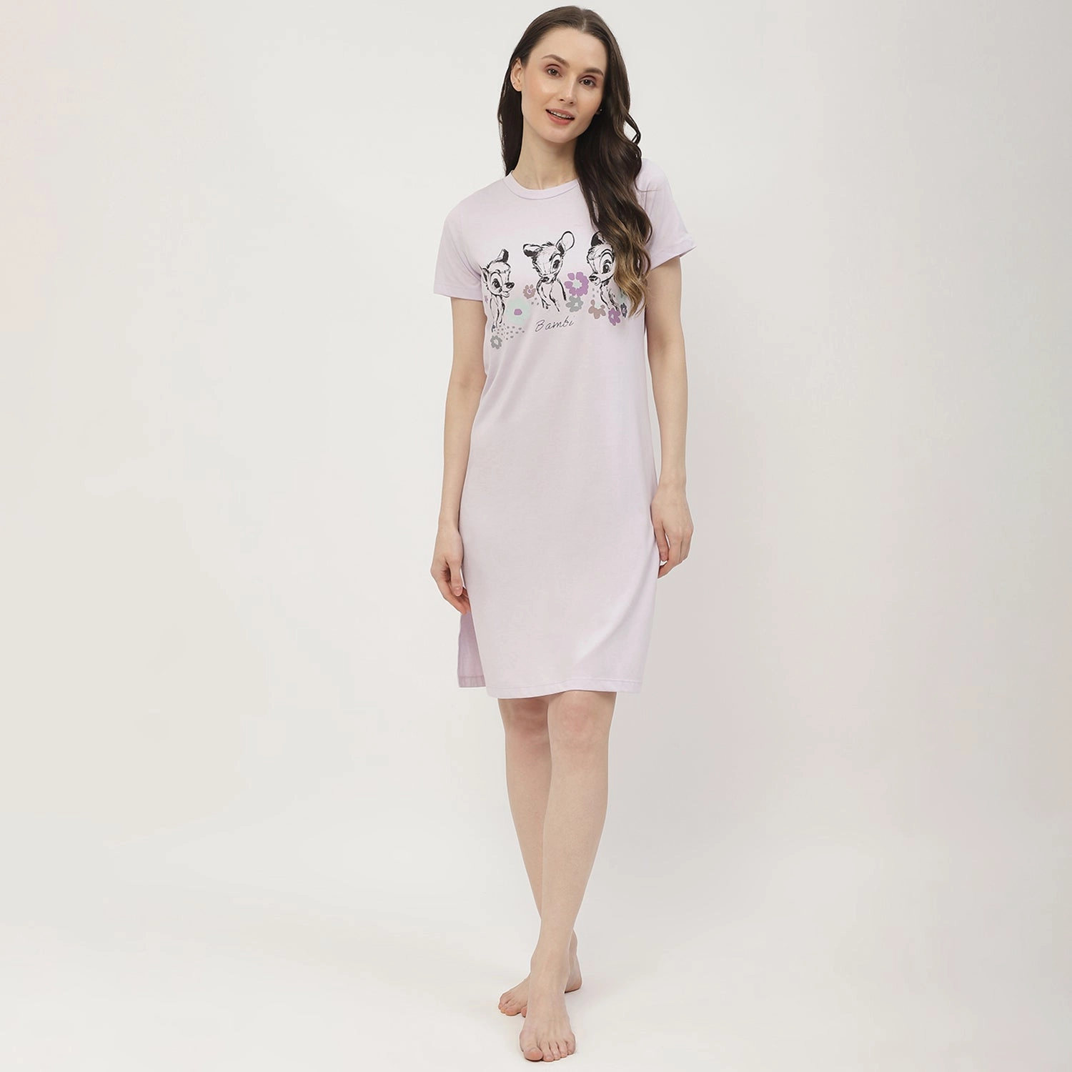 mSECRET Disney Bambi Print Baby Pink Nightdress Soft Feel Vibrant Edge
