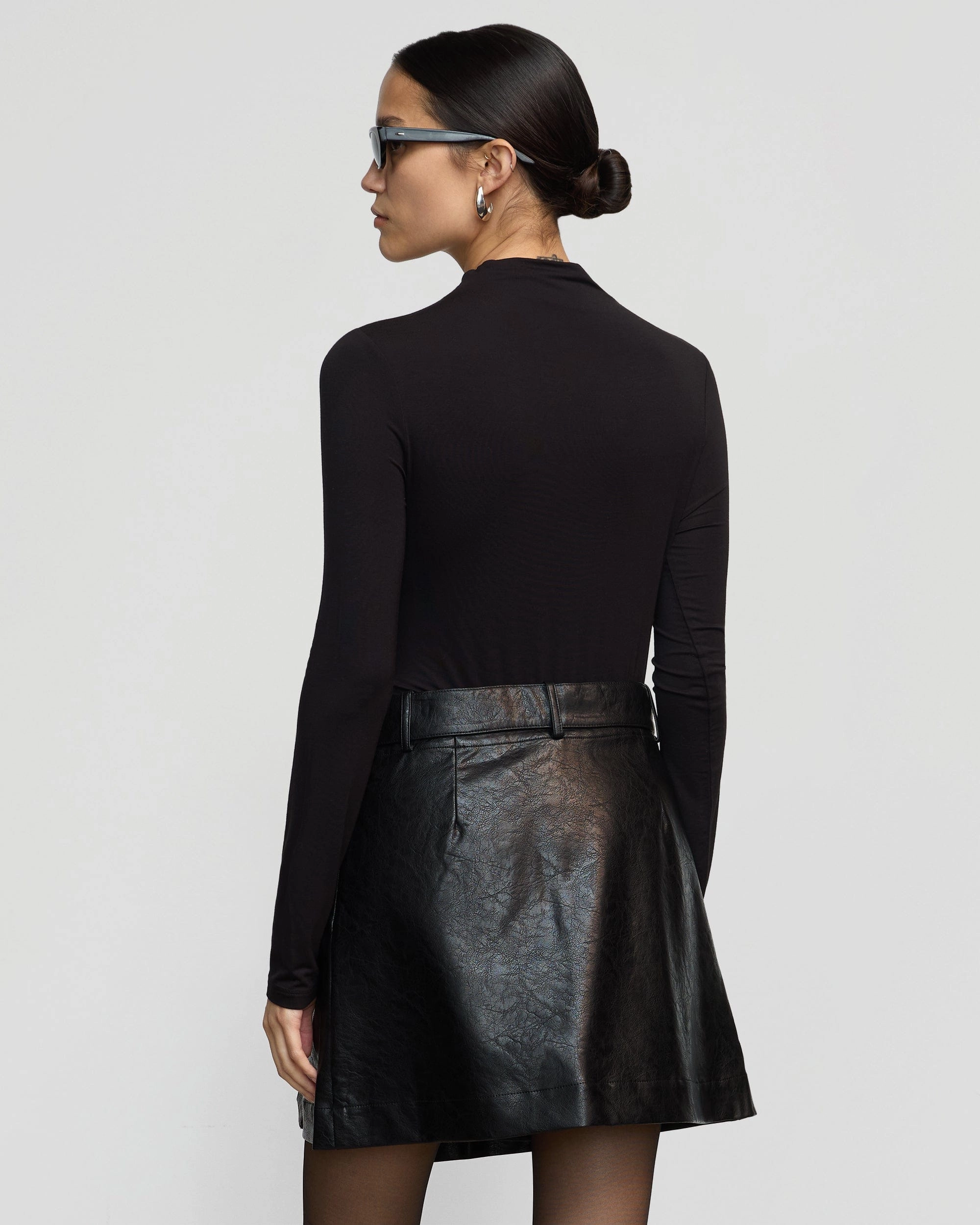 Trendy Look Ava Mock-Neck Long-Sleeve Tee