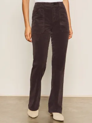 Corduroy Hayden Bootcut Pant Semi Sweet Petite Sizing High Collar Design