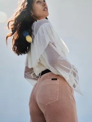 Sustainable Waterproofing Corduroy Marine Pant Dusty Rose