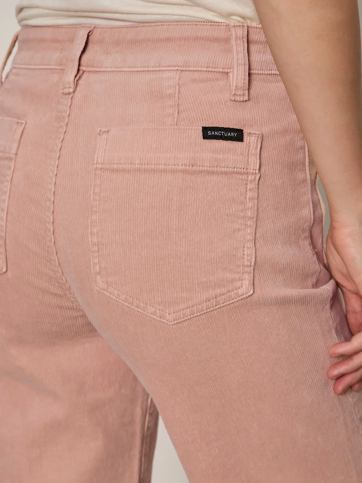 Corduroy Marine Pant Dusty Rose Sustainable Textile