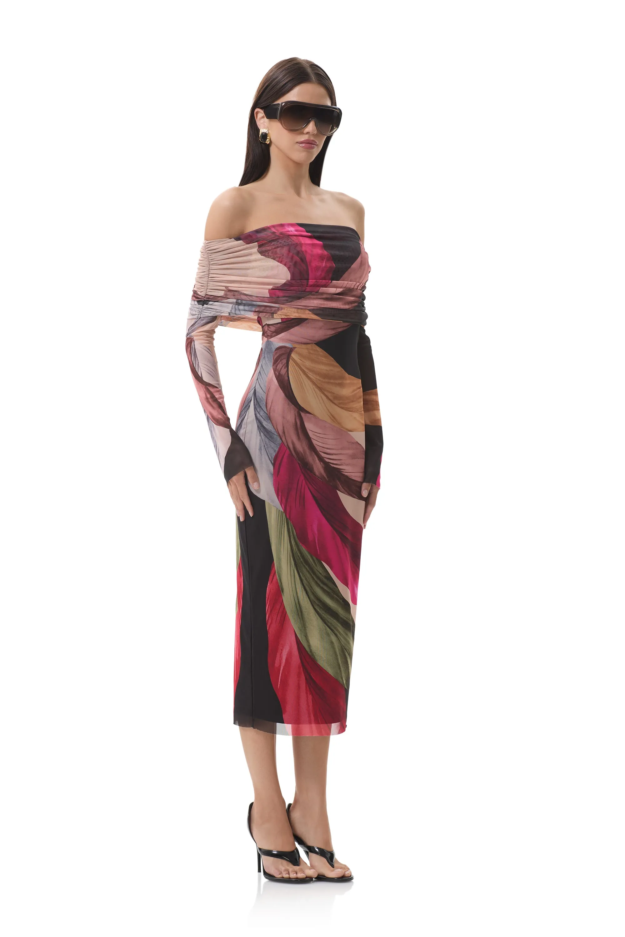 Semi Casual Cornelia Dress - Feather Fan