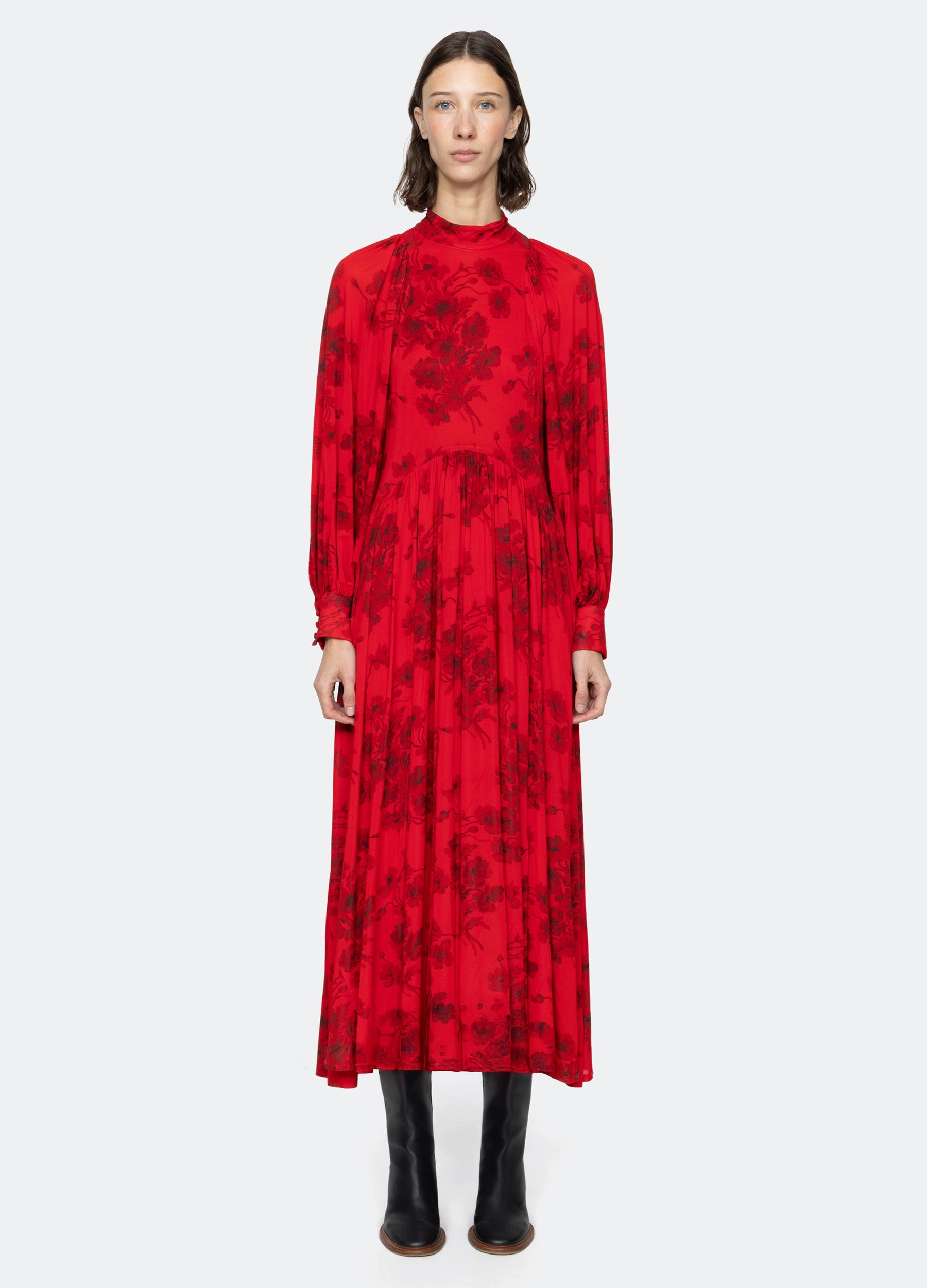 Red Carpet Day Ready Look Cornelia L/S Dress