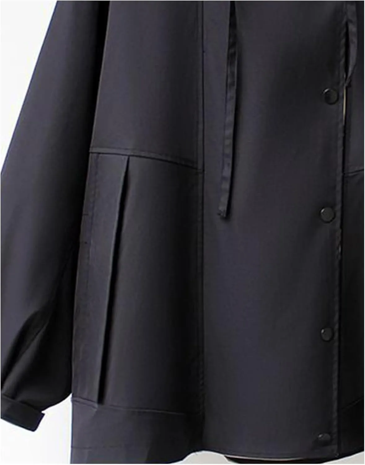 Costaric Women's Oversized Color Block Jacket Spring Autumn Casual Lapel Zip Jacket Long Sleeve Lightweight With Pockets Coat