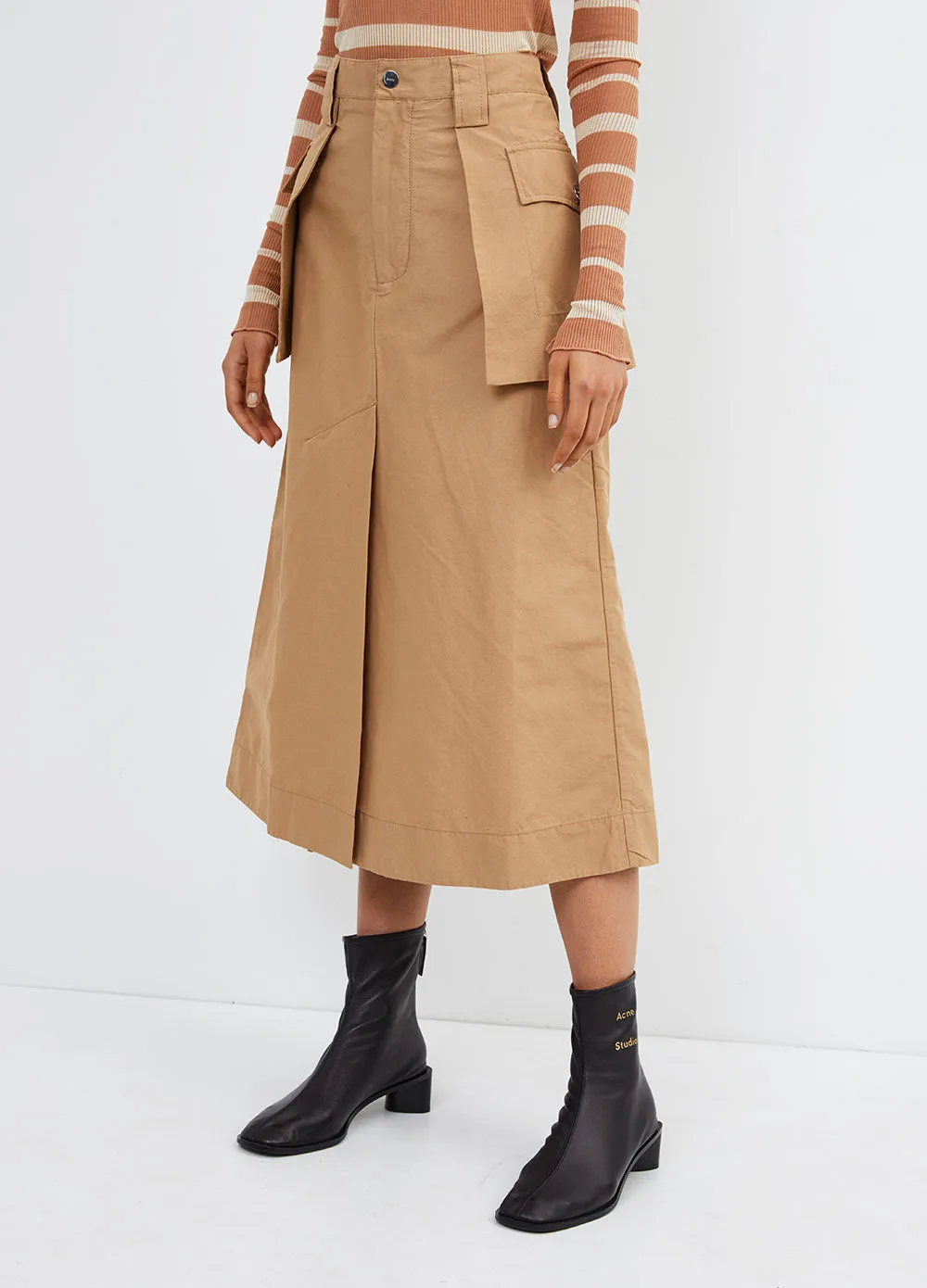 Cotton Canvas Skirt