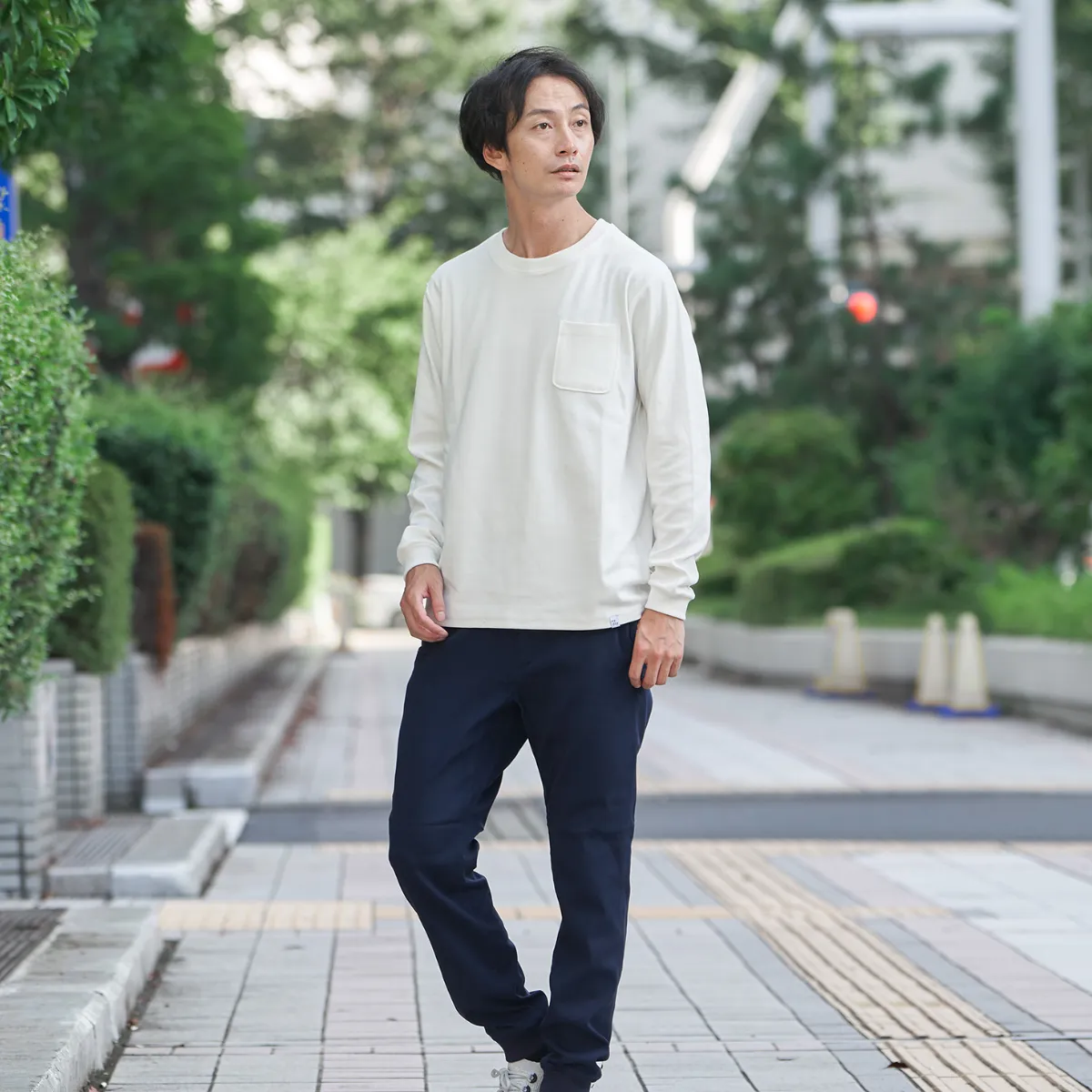 Cotton Pocket Long T-shirts