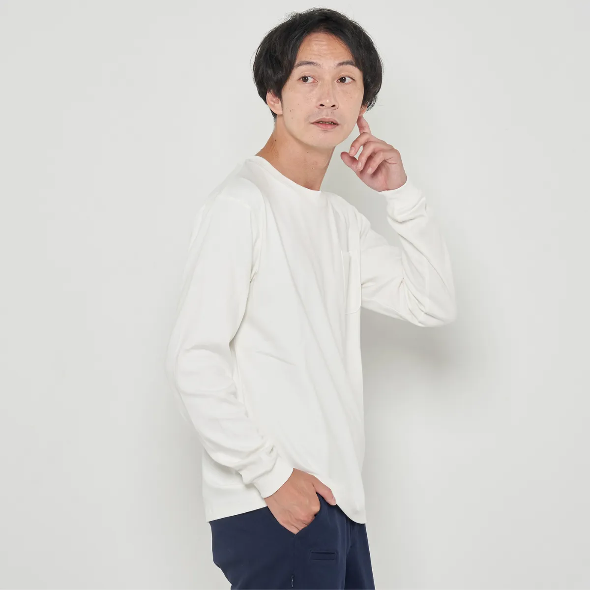 Cotton Pocket Long T-shirts
