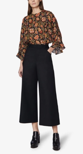 Indoor Comfort Cotton Culotte Utility Pocket